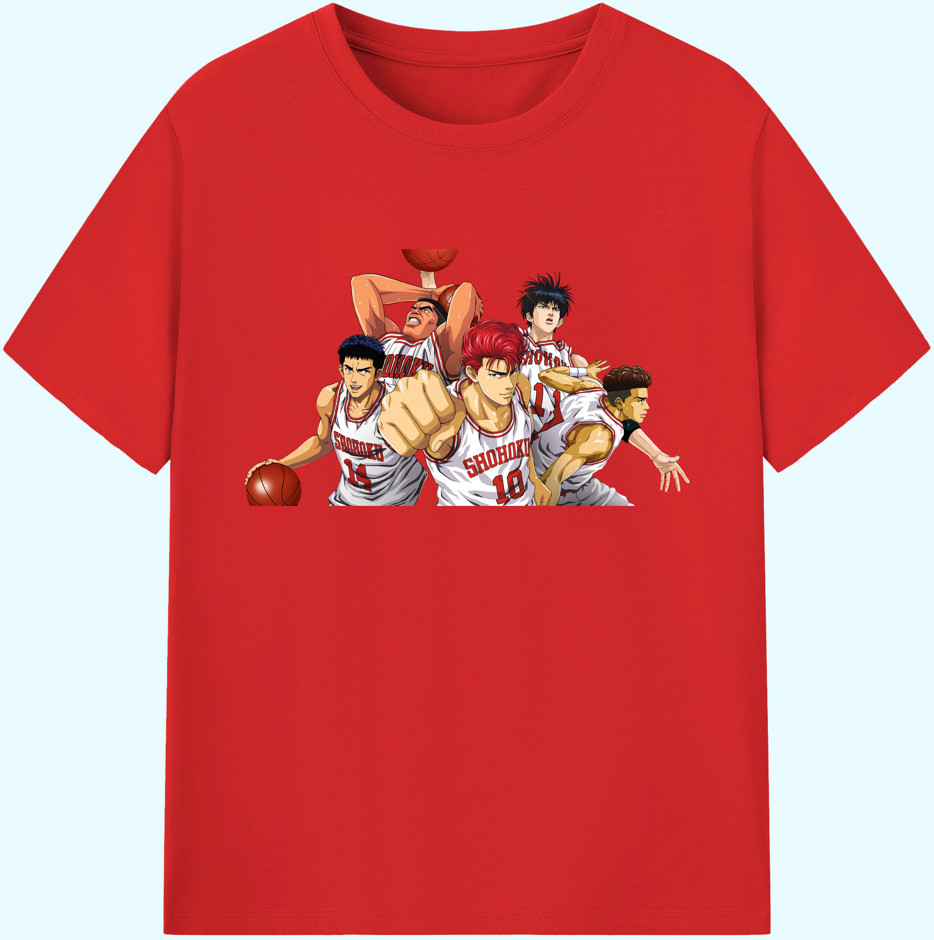 SLAM DUNK／スラムダンク 綿100％ メンズ半袖Tシャツ｜肌触りやわらか＆通気性