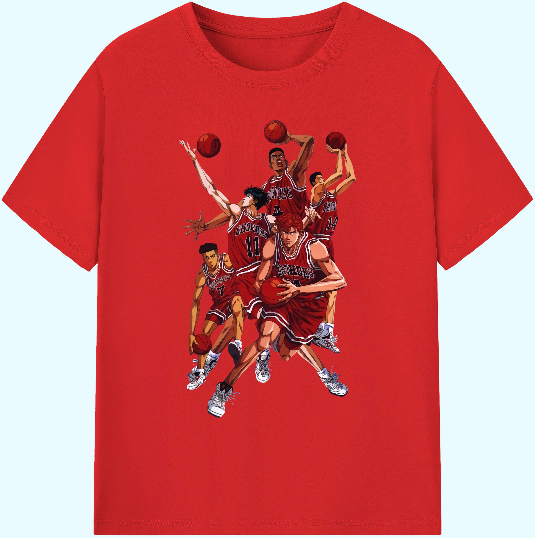 （画像用） SLAM DUNK／スラムダンク 綿100％ メンズ半袖Tシャツ｜肌触りやわらか＆通気性