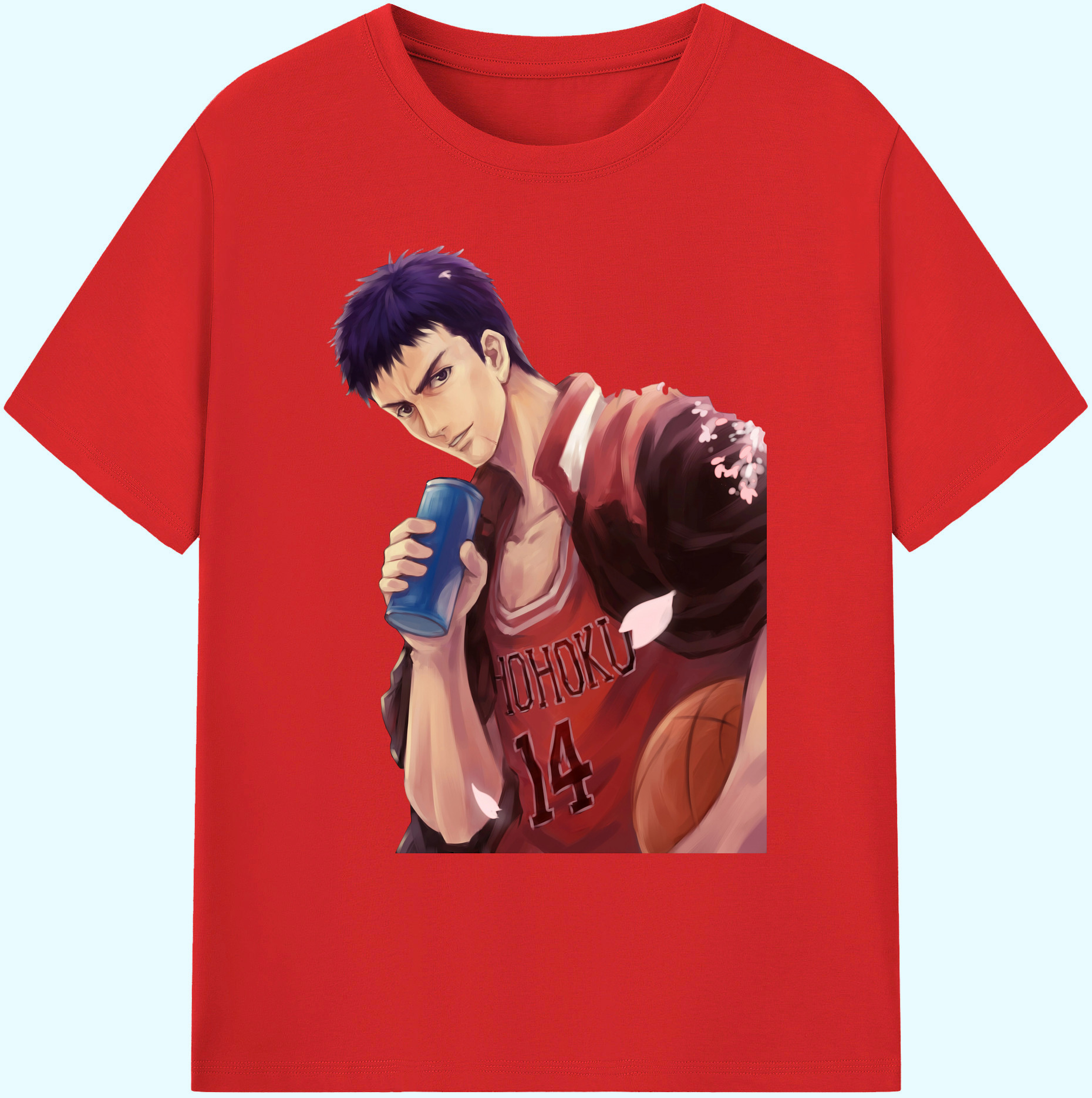（画像用） SLAM DUNK／スラムダンク 綿100％ メンズ半袖Tシャツ｜肌触りやわらか＆通気性