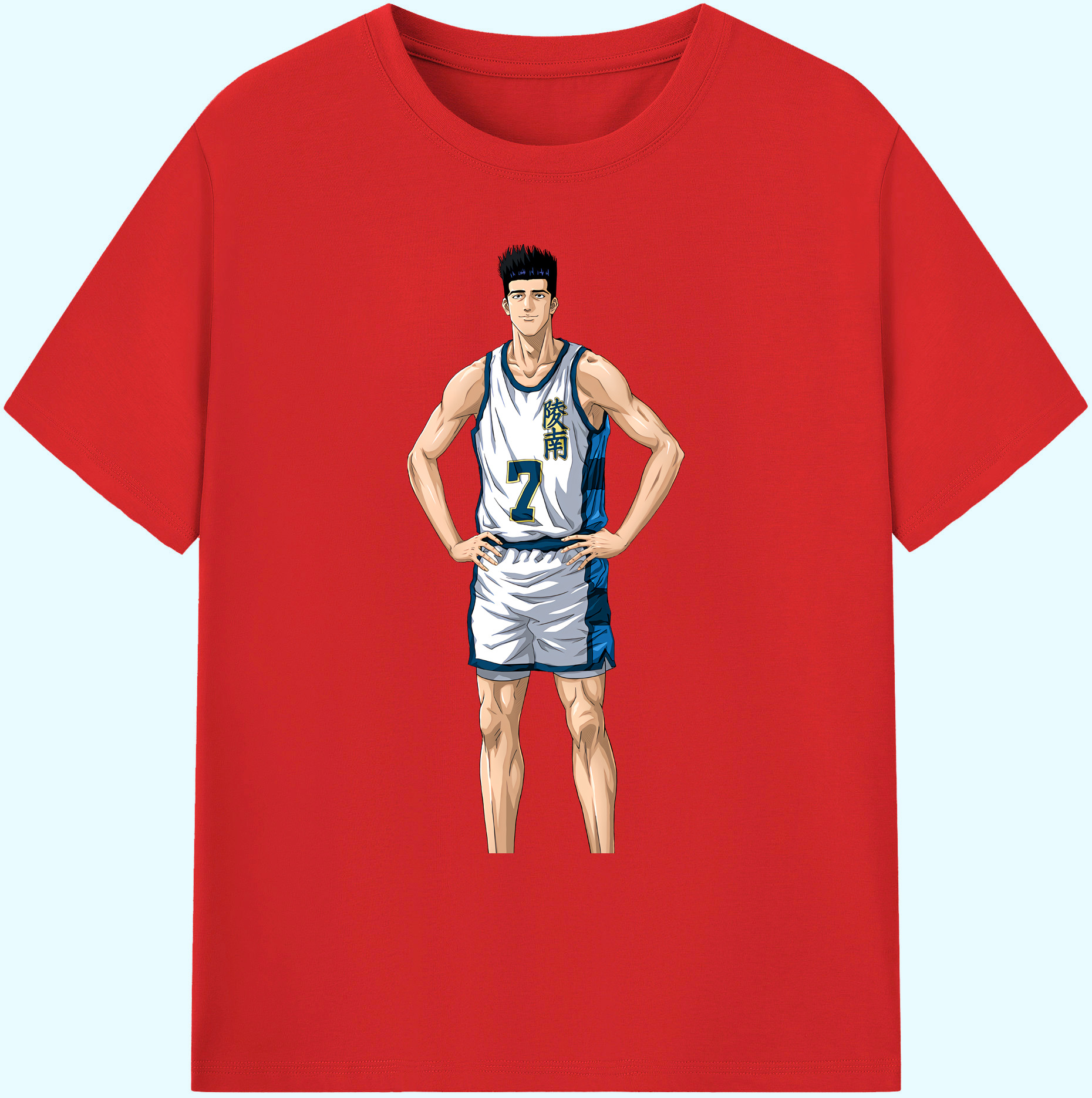 （画像用） SLAM DUNK／スラムダンク 綿100％ メンズ半袖Tシャツ｜肌触りやわらか＆通気性