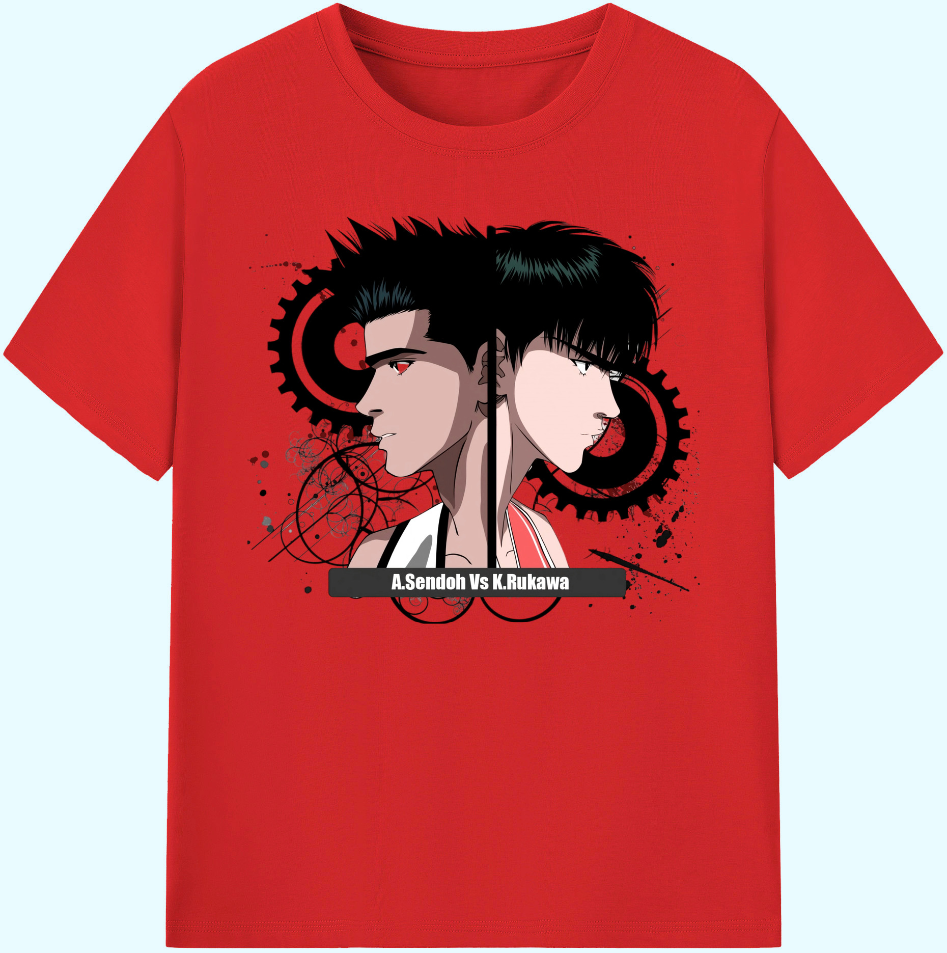 （画像用） SLAM DUNK／スラムダンク 綿100％ メンズ半袖Tシャツ｜肌触りやわらか＆通気性