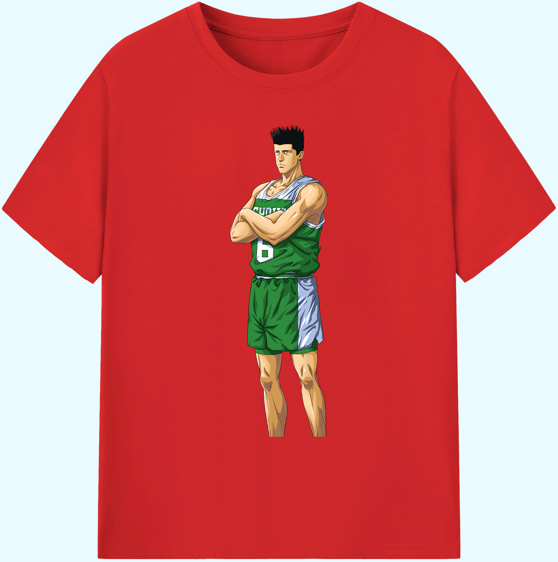 （画像用） SLAM DUNK／スラムダンク 綿100％ メンズ半袖Tシャツ｜肌触りやわらか＆通気性