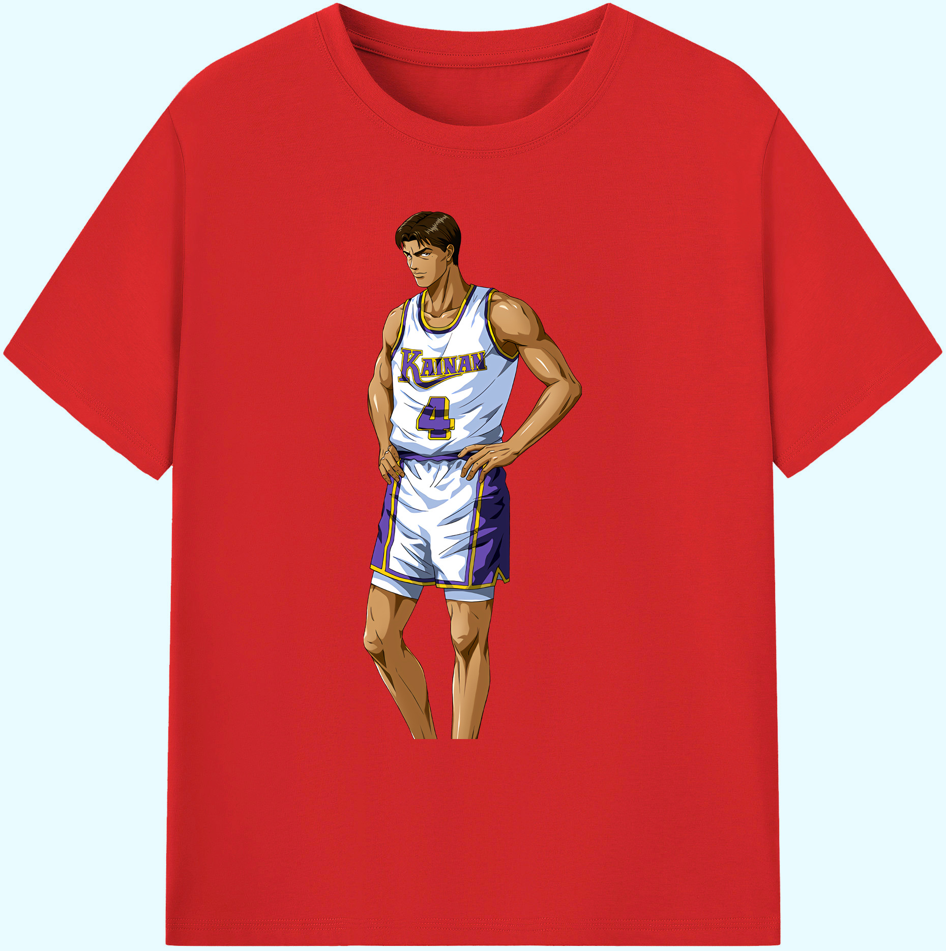 （画像用） SLAM DUNK／スラムダンク 綿100％ メンズ半袖Tシャツ｜肌触りやわらか＆通気性