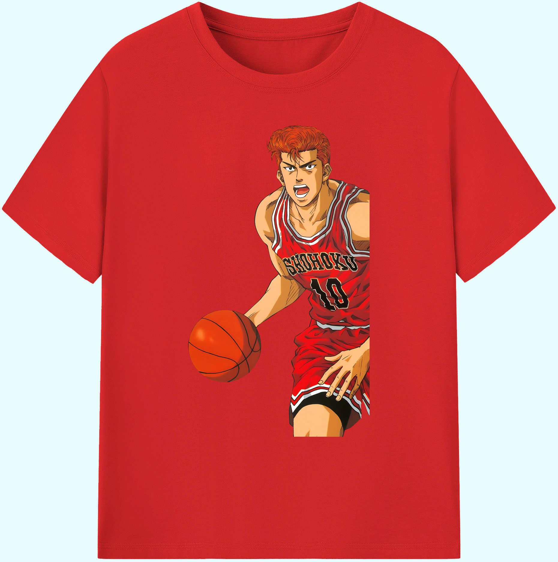 （画像用） SLAM DUNK／スラムダンク 綿100％ メンズ半袖Tシャツ｜肌触りやわらか＆通気性