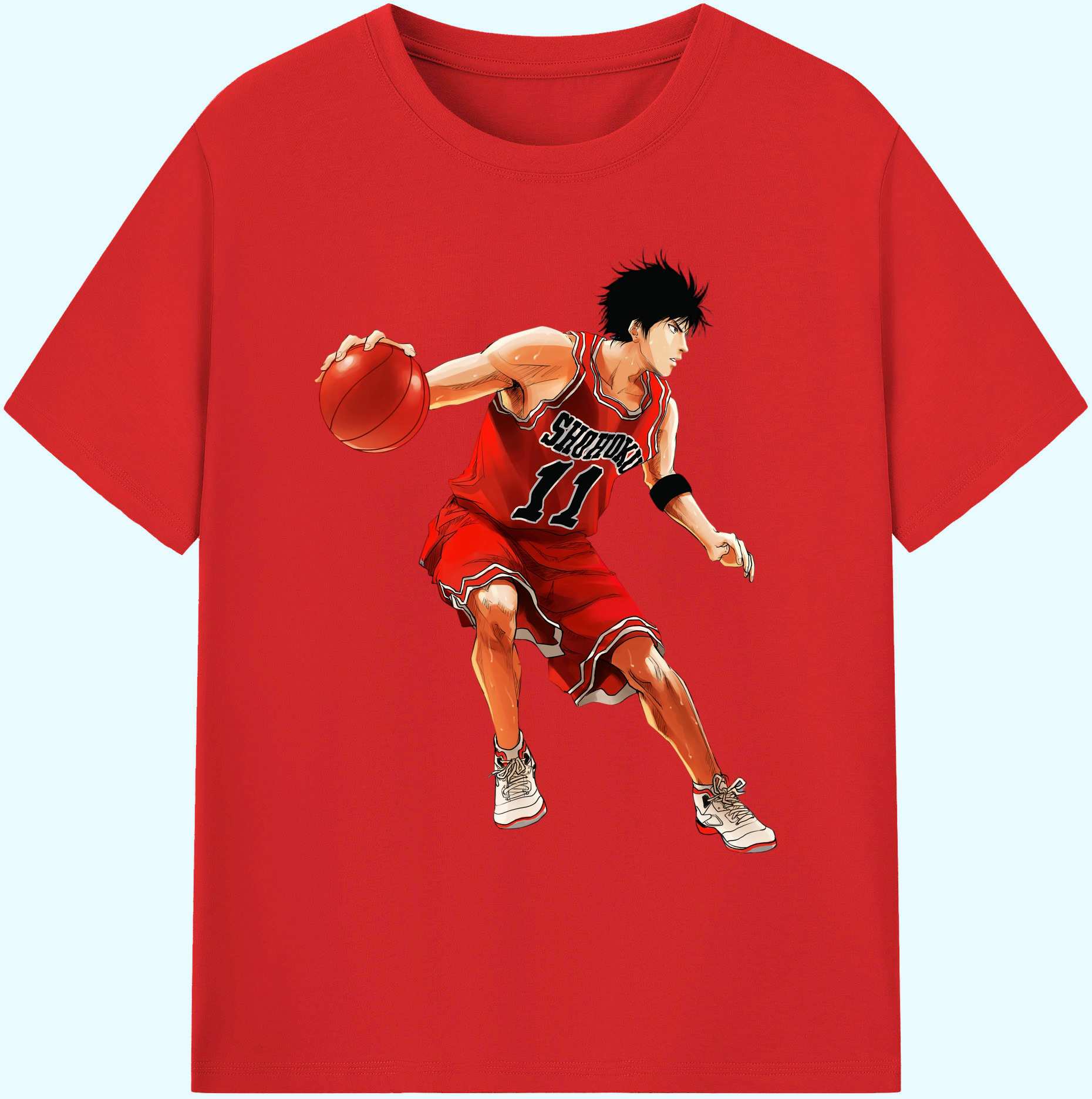 （画像用） SLAM DUNK／スラムダンク 綿100％ メンズ半袖Tシャツ｜肌触りやわらか＆通気性