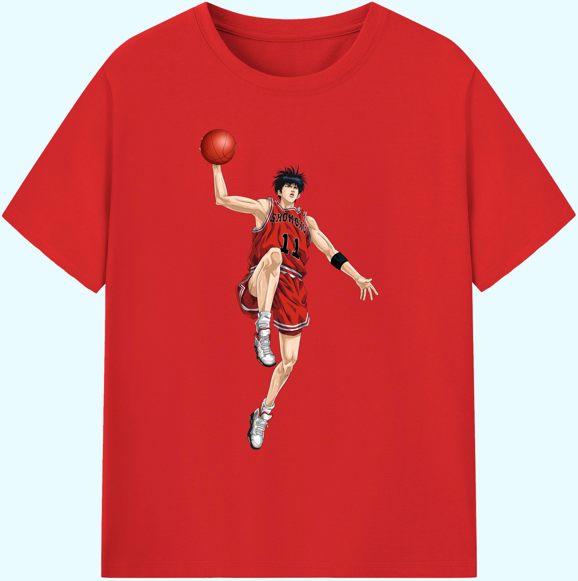 （画像用） SLAM DUNK／スラムダンク 綿100％ メンズ半袖Tシャツ｜肌触りやわらか＆通気性