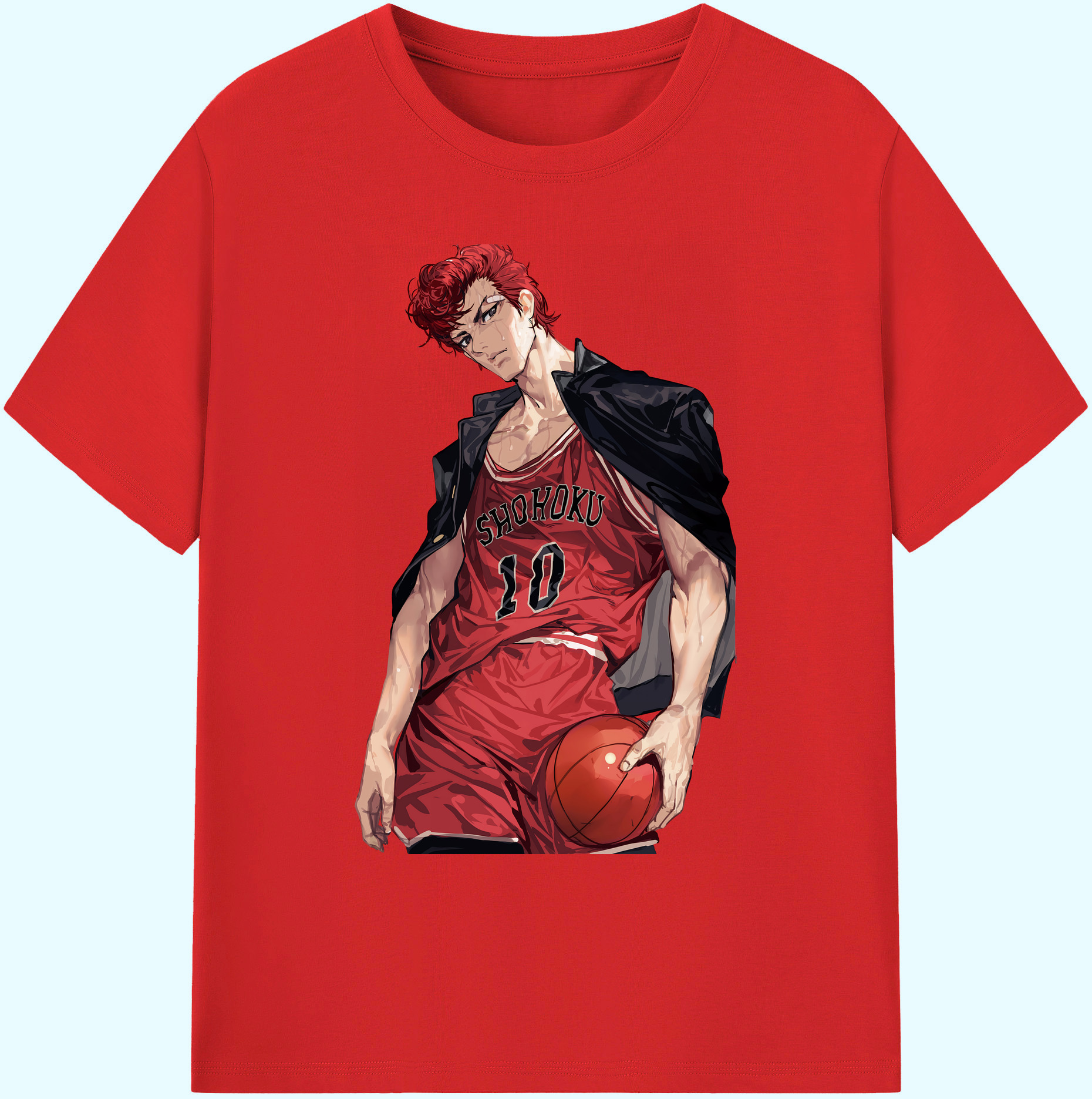 （画像用） SLAM DUNK／スラムダンク 綿100％ メンズ半袖Tシャツ｜肌触りやわらか＆通気性