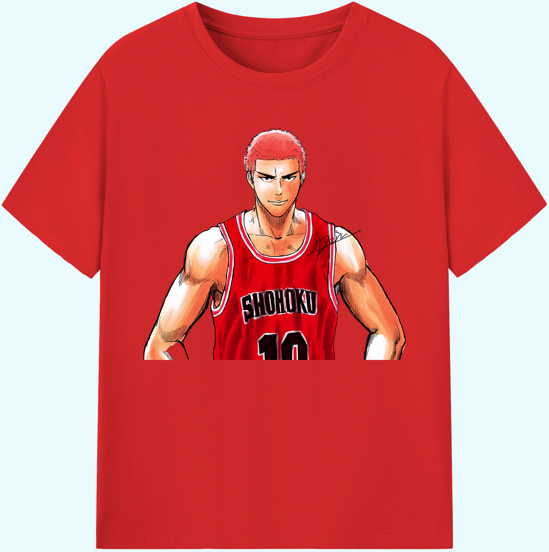 （画像用） SLAM DUNK／スラムダンク 綿100％ メンズ半袖Tシャツ｜肌触りやわらか＆通気性