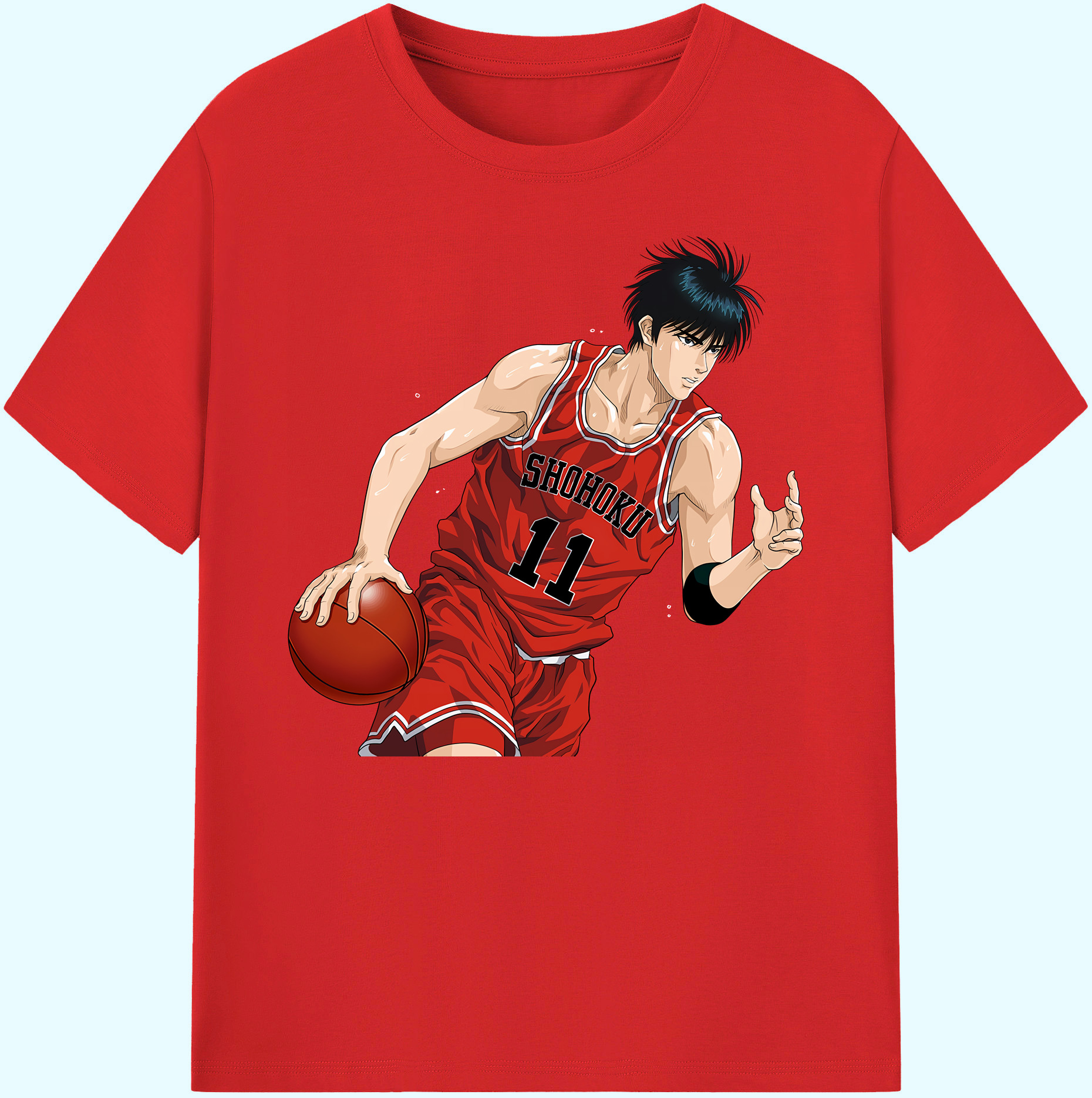 （画像用） SLAM DUNK／スラムダンク 綿100％ メンズ半袖Tシャツ｜肌触りやわらか＆通気性