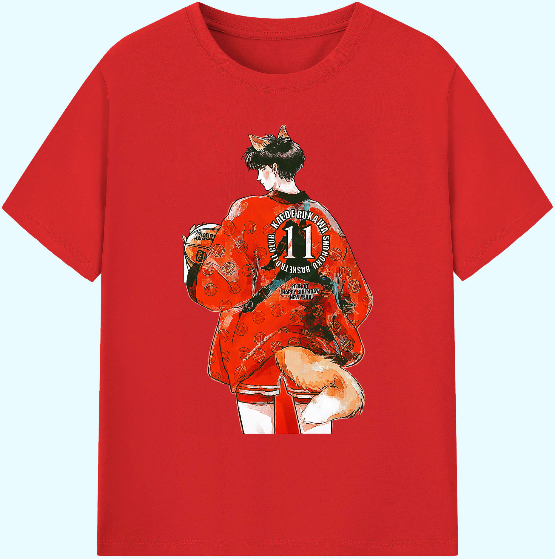 （画像用） SLAM DUNK／スラムダンク 綿100％ メンズ半袖Tシャツ｜肌触りやわらか＆通気性