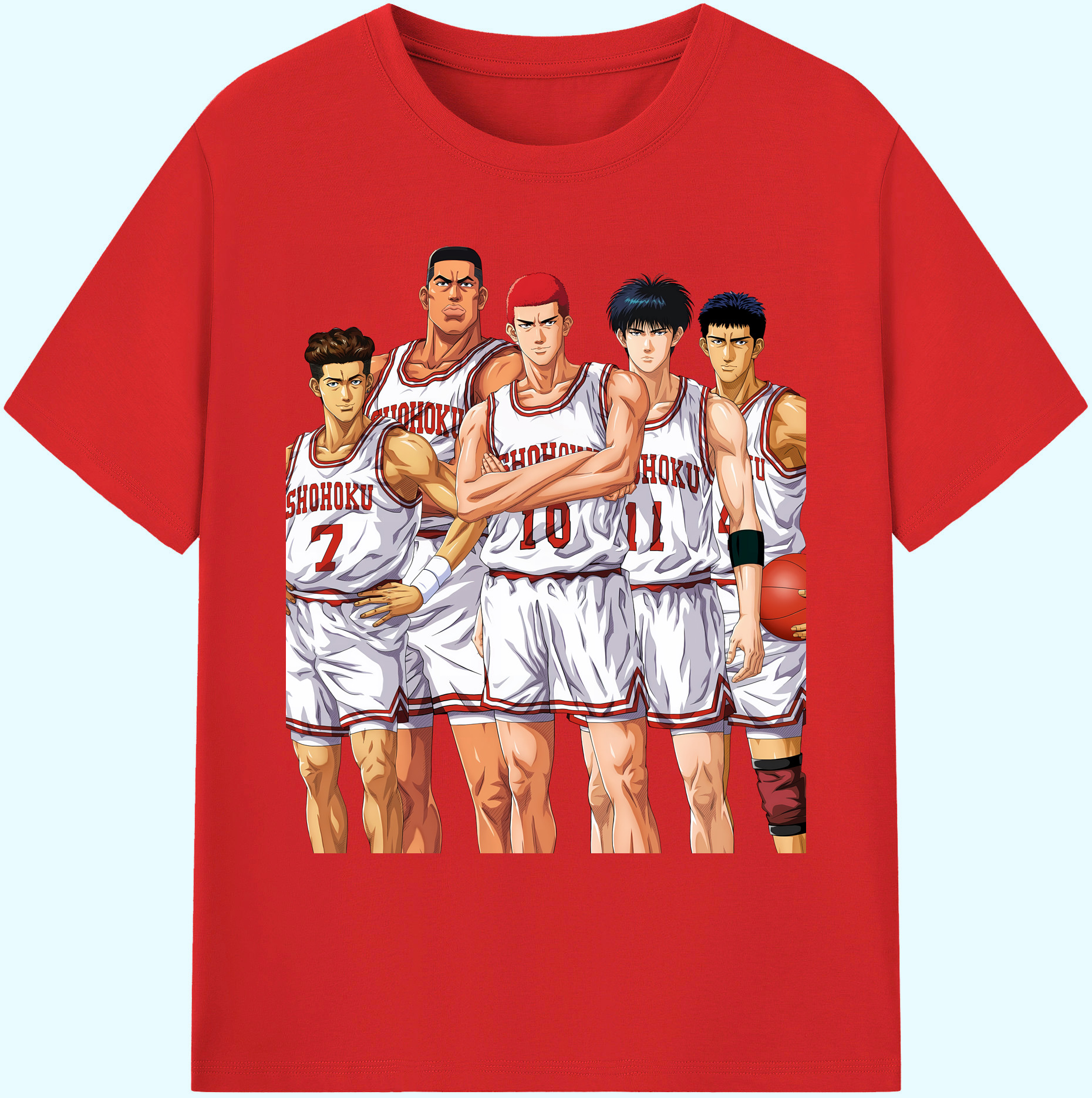 （画像用） SLAM DUNK／スラムダンク 綿100％ メンズ半袖Tシャツ｜肌触りやわらか＆通気性