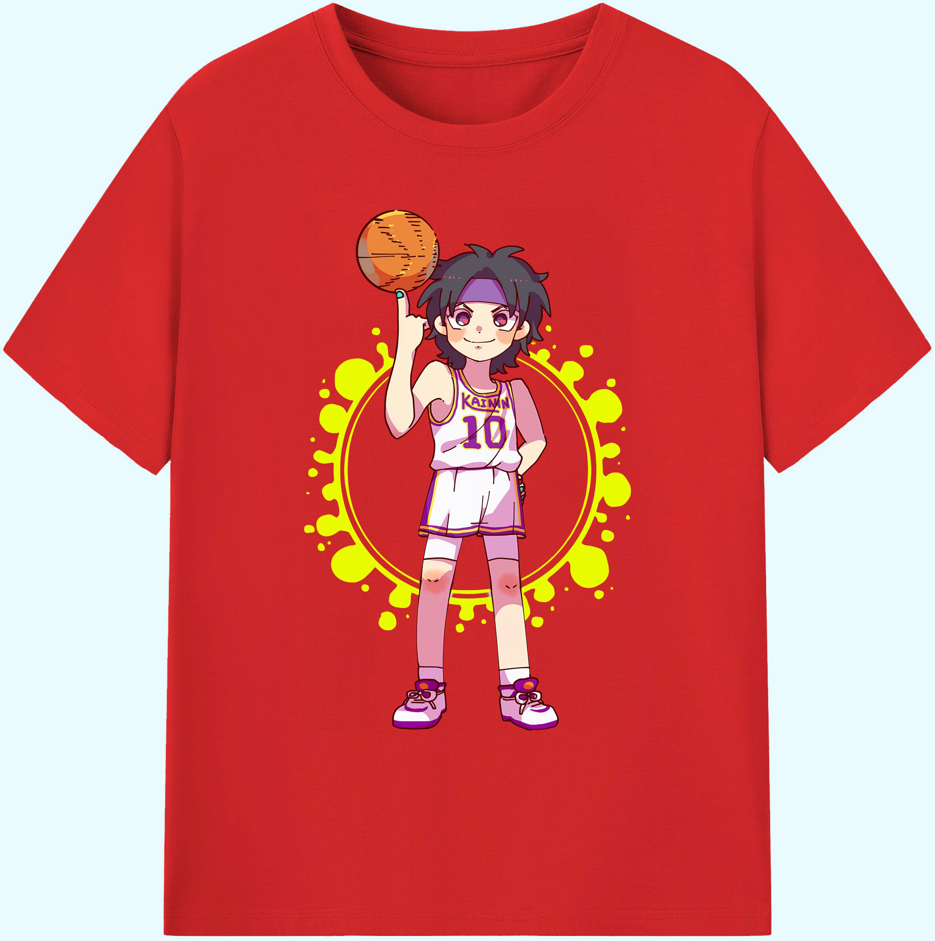 （画像用） SLAM DUNK／スラムダンク 綿100％ メンズ半袖Tシャツ｜肌触りやわらか＆通気性