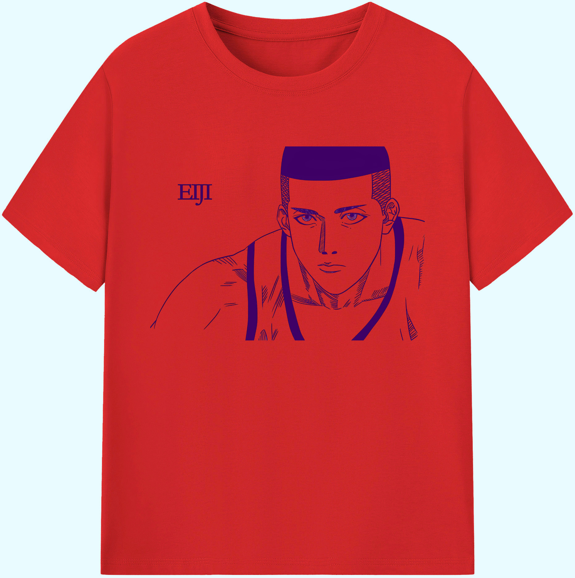 （画像用） SLAM DUNK／スラムダンク 綿100％ メンズ半袖Tシャツ｜肌触りやわらか＆通気性