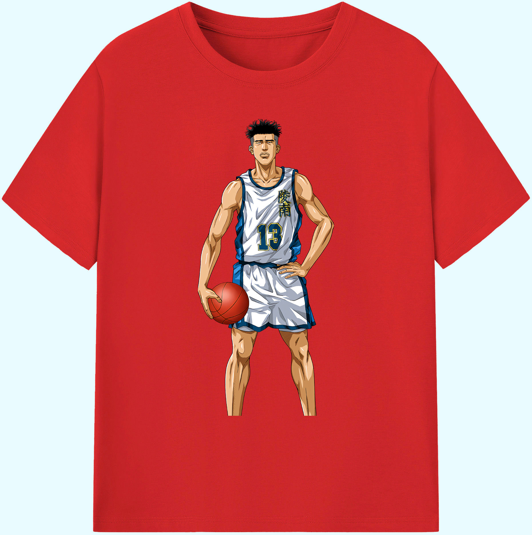 （画像用） SLAM DUNK／スラムダンク 綿100％ メンズ半袖Tシャツ｜肌触りやわらか＆通気性