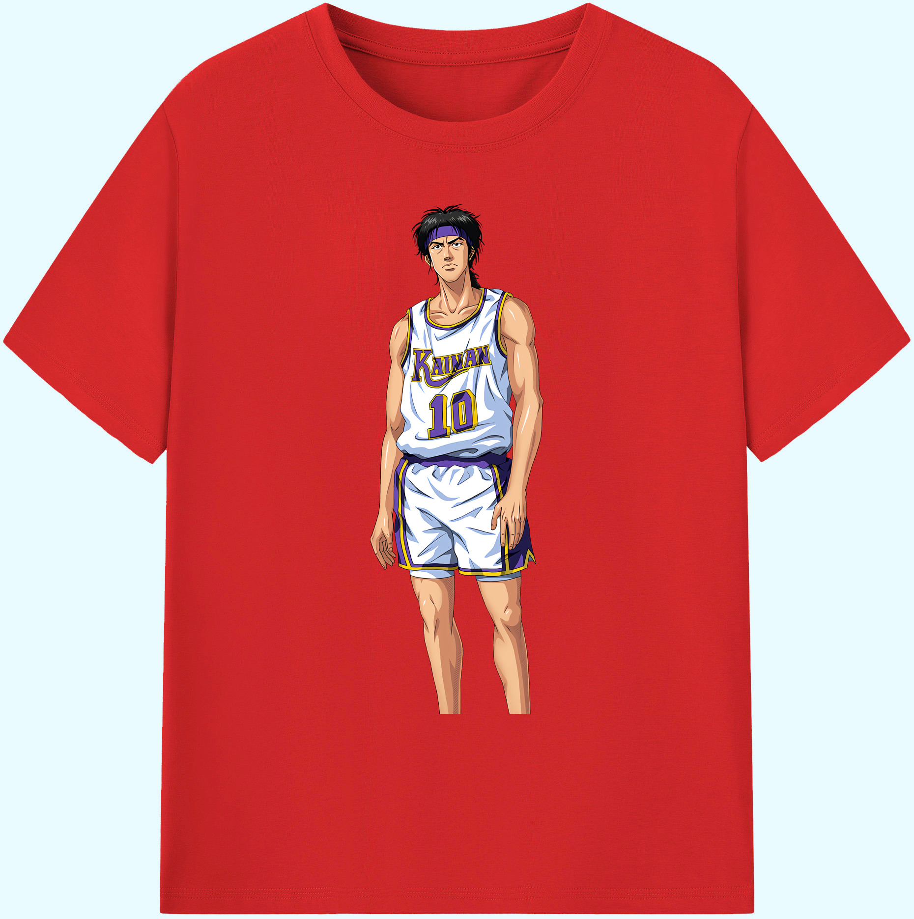 （画像用） SLAM DUNK／スラムダンク 綿100％ メンズ半袖Tシャツ｜肌触りやわらか＆通気性