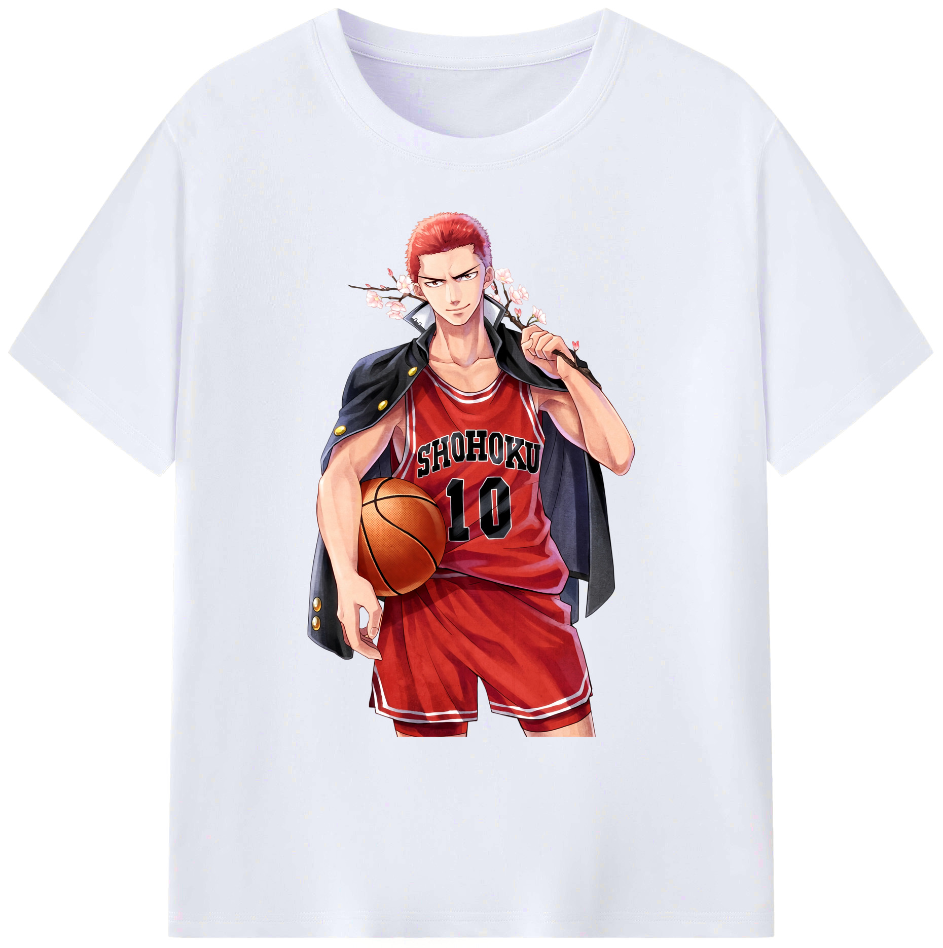 （画像用） SLAM DUNK／スラムダンク 綿100％ メンズ半袖Tシャツ｜肌触りやわらか＆通気性