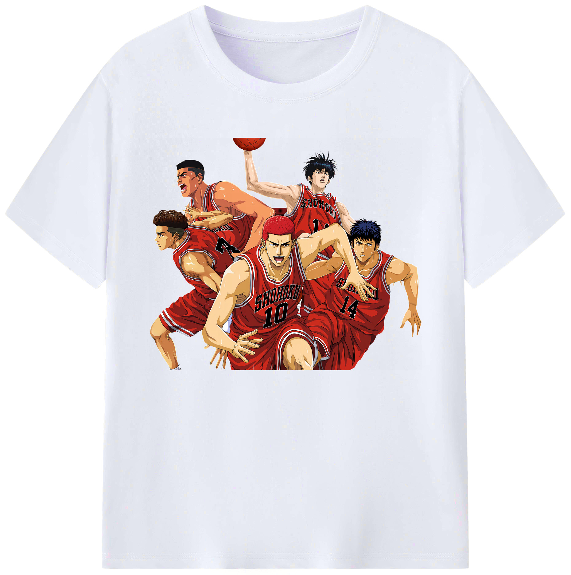 （画像用） SLAM DUNK／スラムダンク 綿100％ メンズ半袖Tシャツ｜肌触りやわらか＆通気性