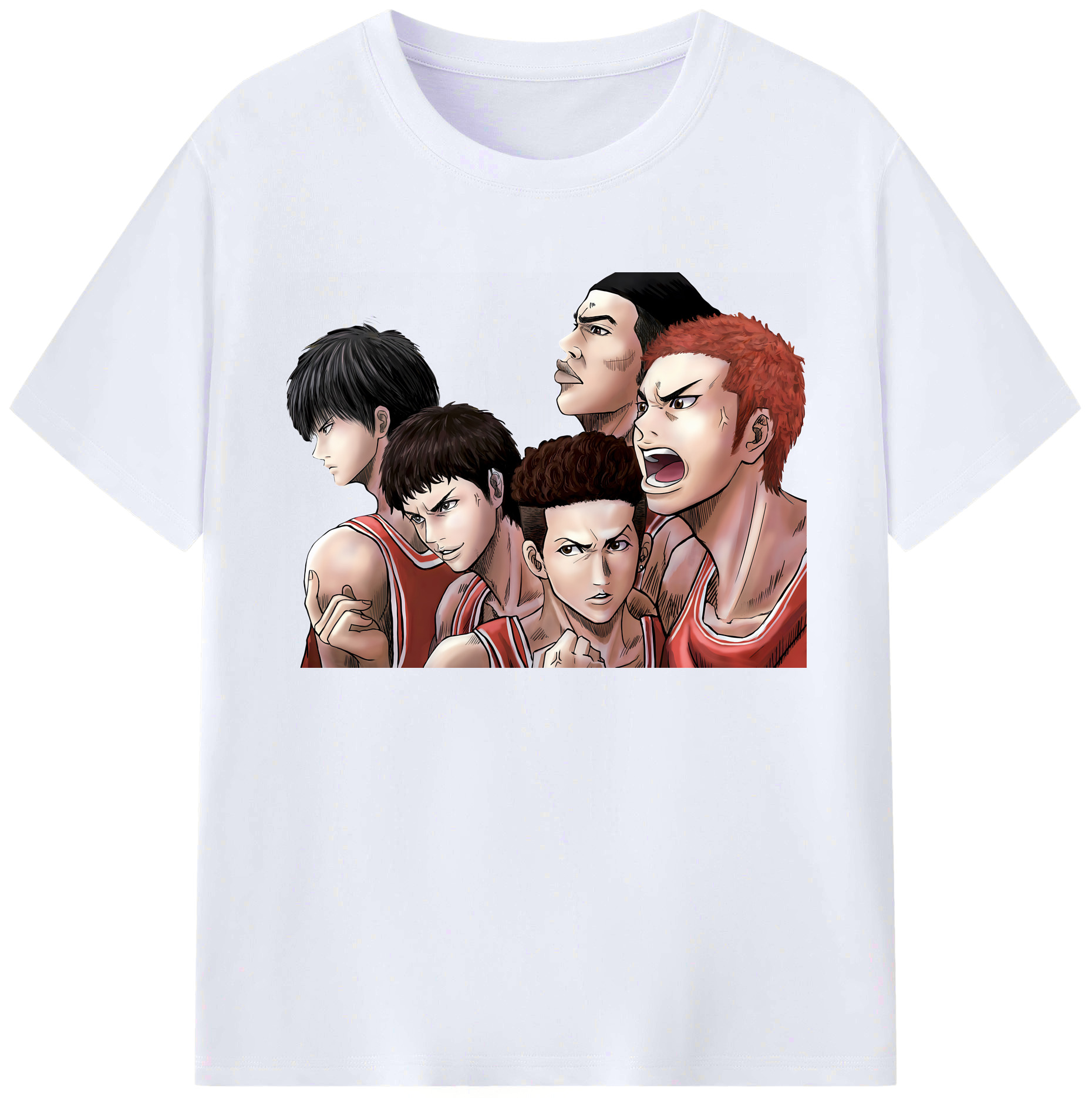 （画像用） SLAM DUNK／スラムダンク 綿100％ メンズ半袖Tシャツ｜肌触りやわらか＆通気性