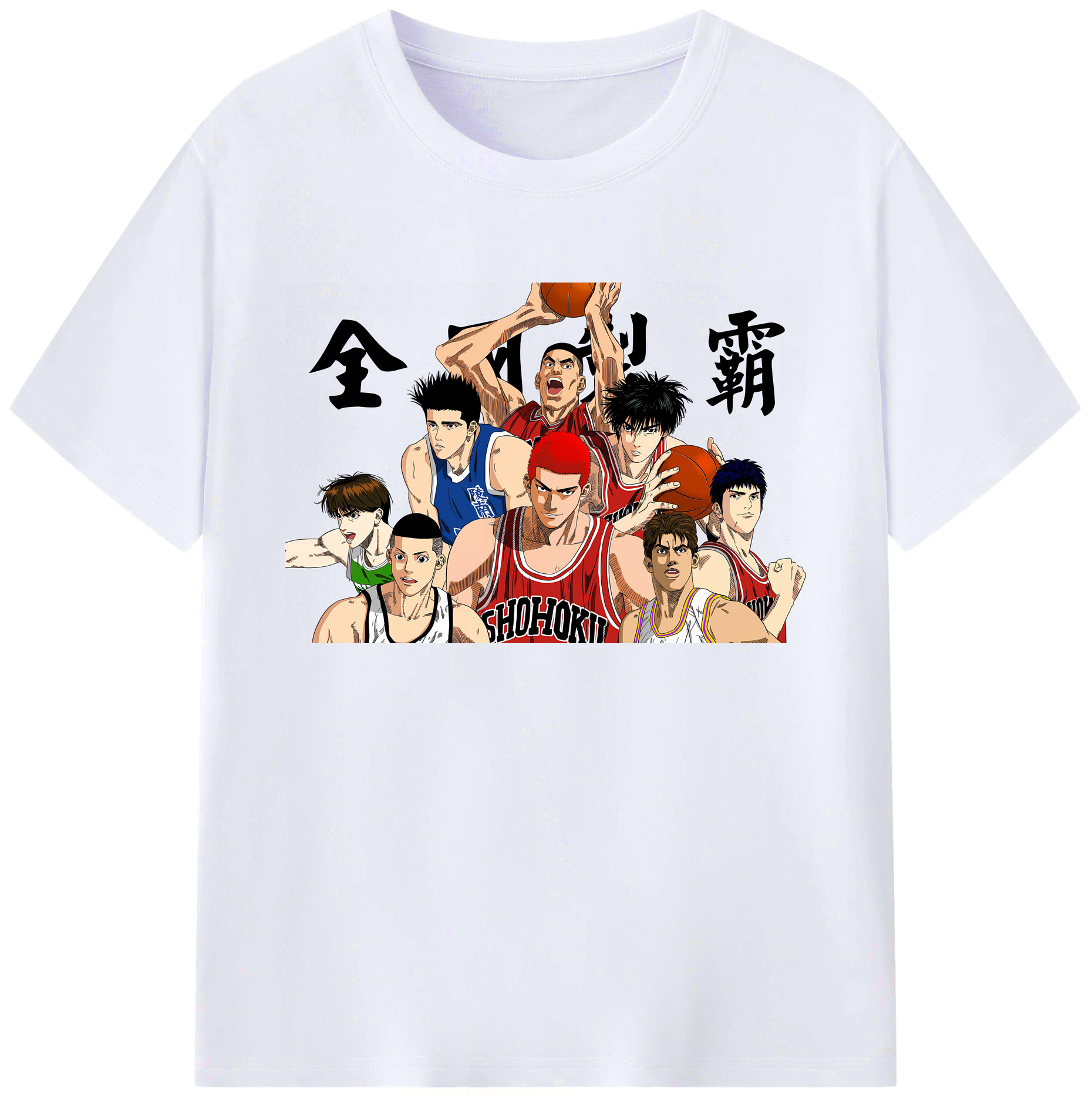 （画像用） SLAM DUNK／スラムダンク 綿100％ メンズ半袖Tシャツ｜肌触りやわらか＆通気性
