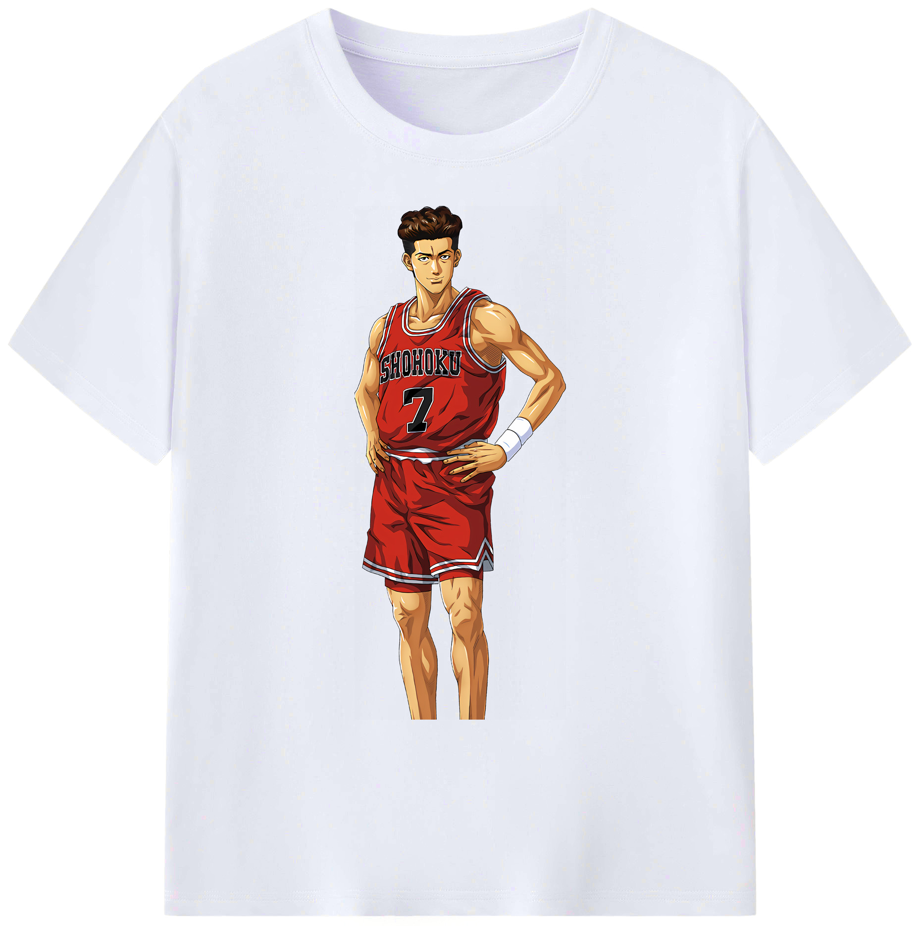 （画像用） SLAM DUNK／スラムダンク 綿100％ メンズ半袖Tシャツ｜肌触りやわらか＆通気性