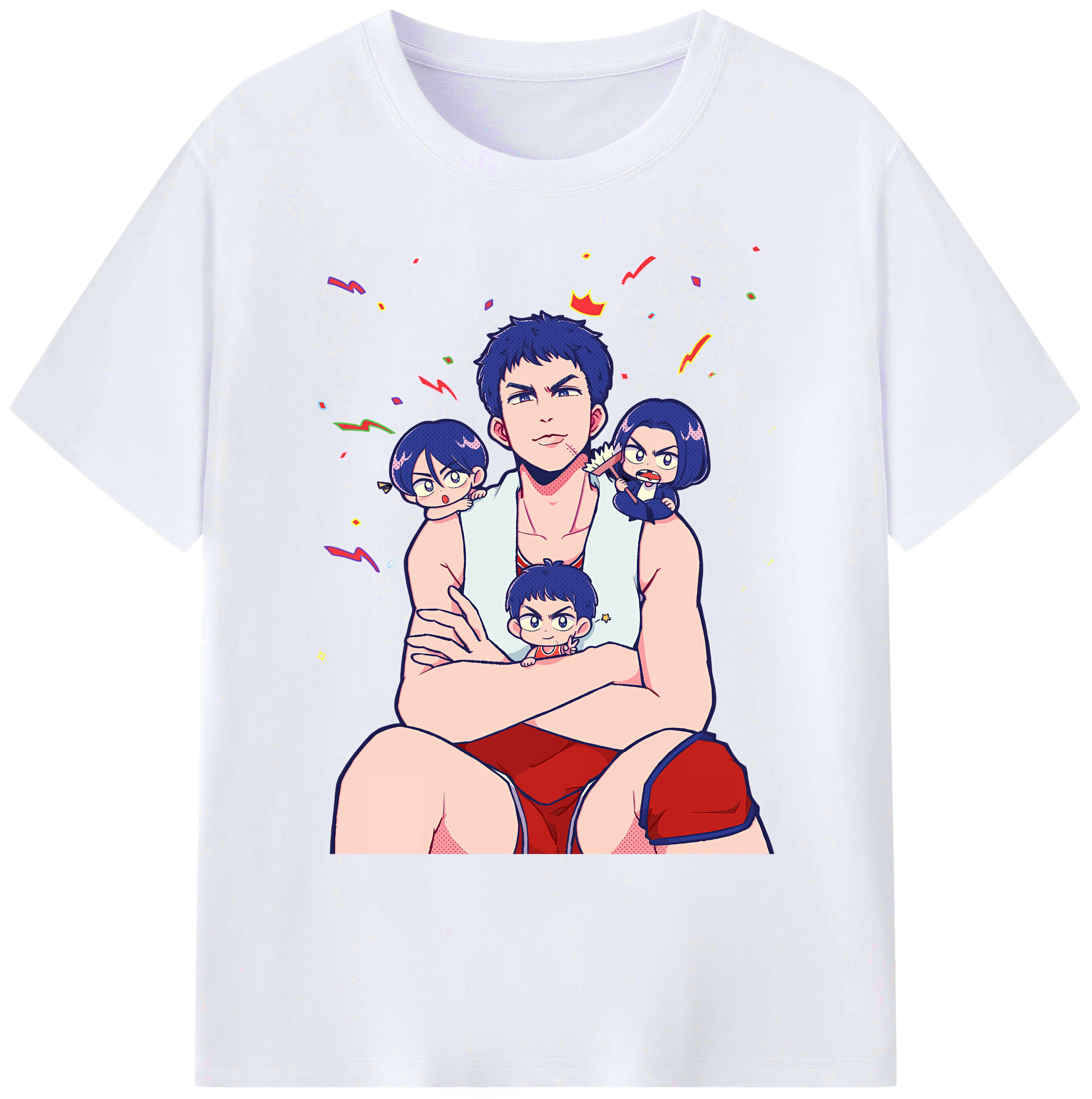 （画像用） SLAM DUNK／スラムダンク 綿100％ メンズ半袖Tシャツ｜肌触りやわらか＆通気性