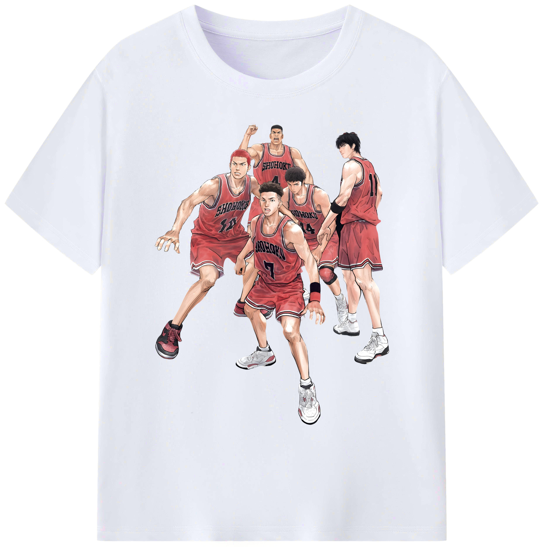 （画像用） SLAM DUNK／スラムダンク 綿100％ メンズ半袖Tシャツ｜肌触りやわらか＆通気性