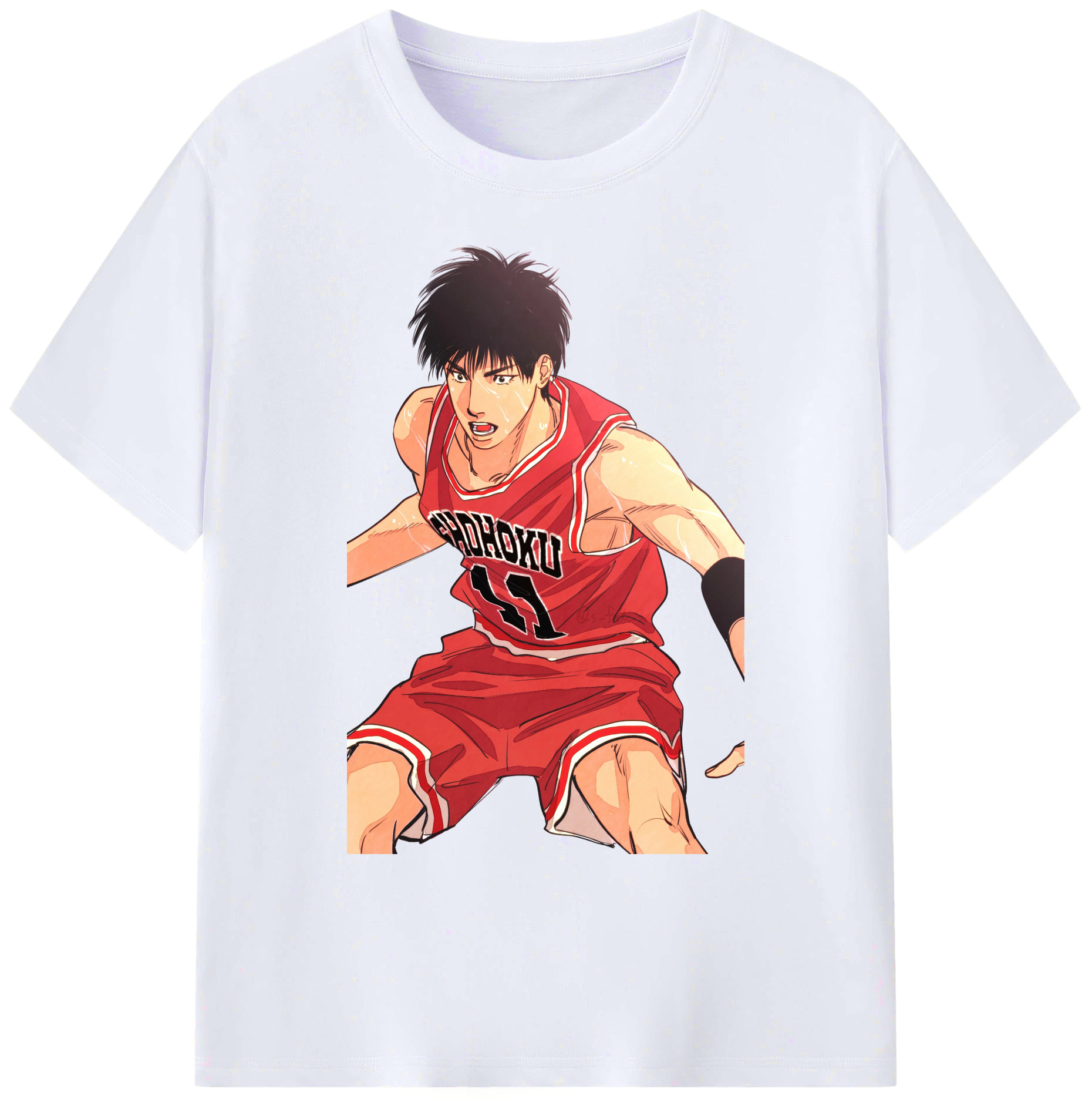 （画像用） SLAM DUNK／スラムダンク 綿100％ メンズ半袖Tシャツ｜肌触りやわらか＆通気性