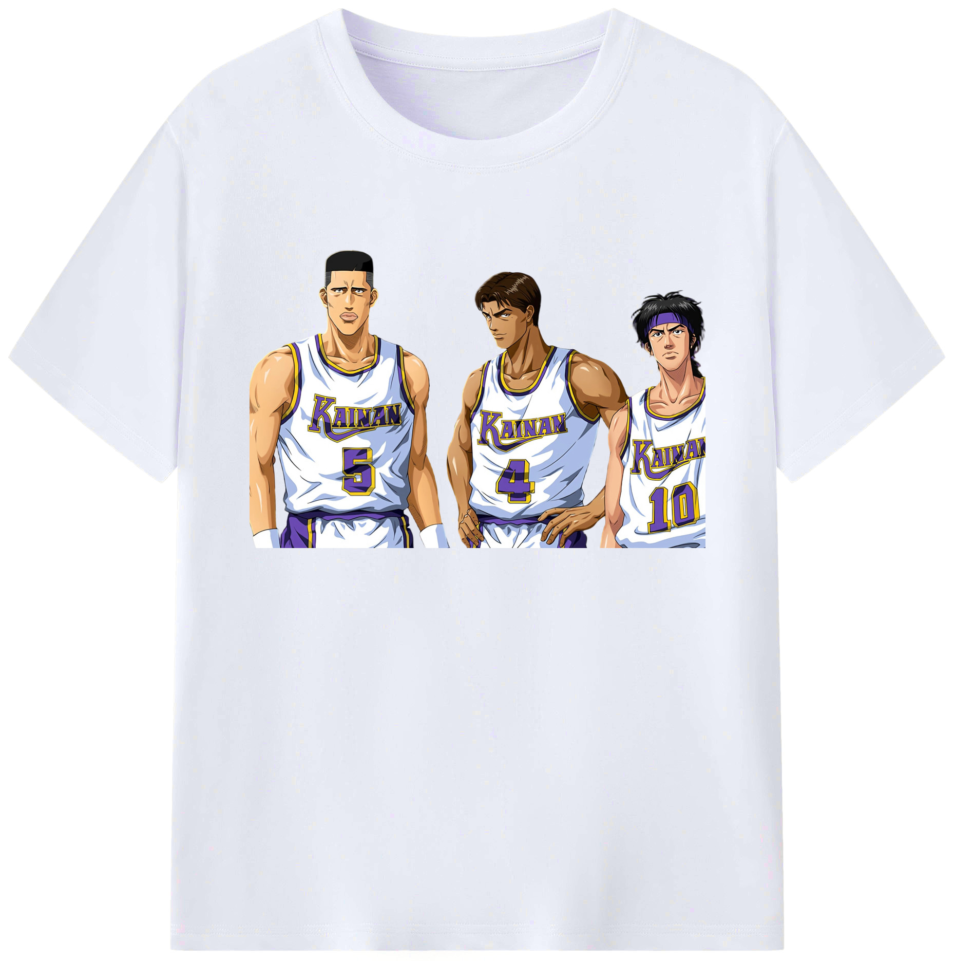 （画像用） SLAM DUNK／スラムダンク 綿100％ メンズ半袖Tシャツ｜肌触りやわらか＆通気性