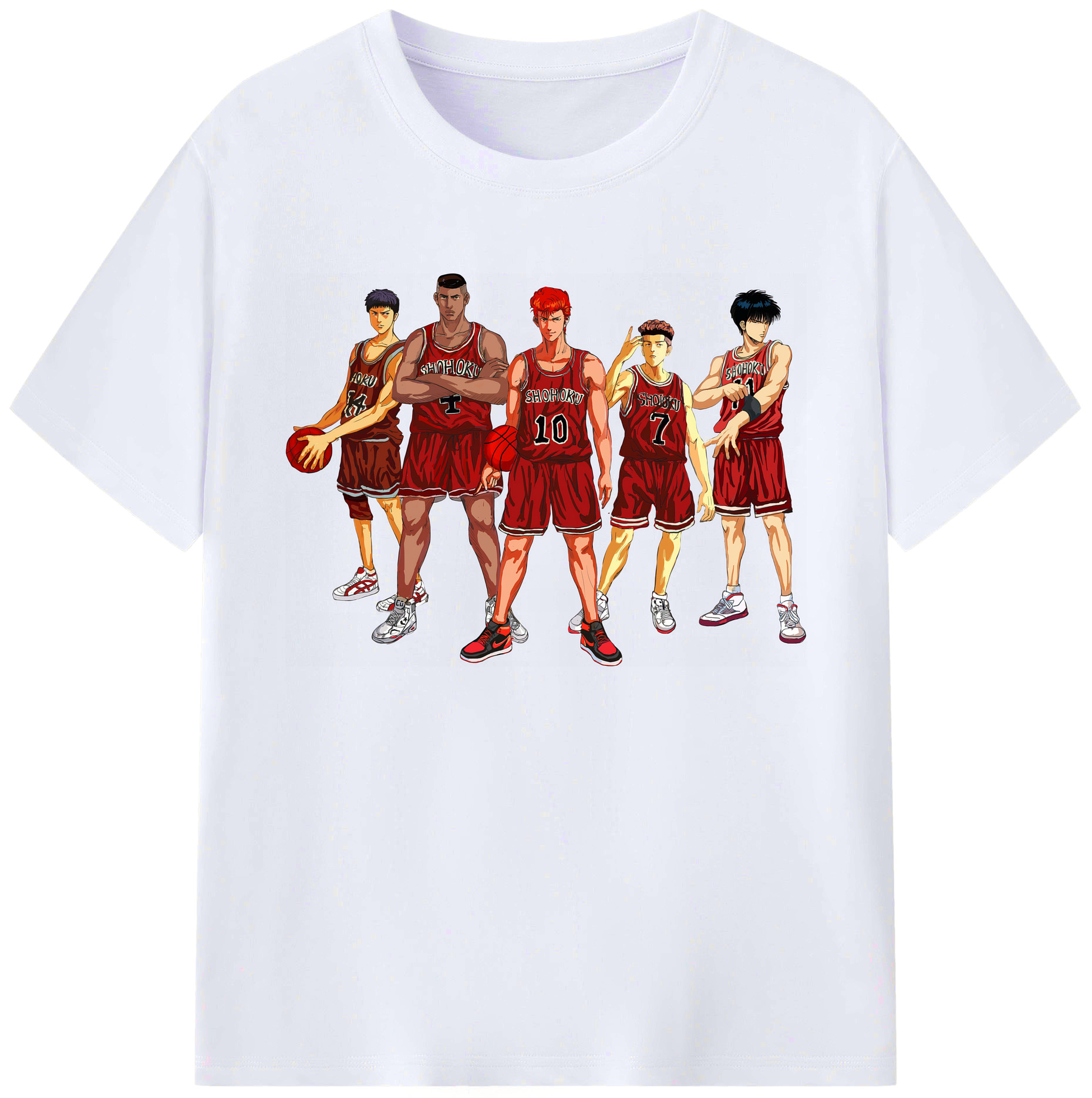 （画像用） SLAM DUNK／スラムダンク 綿100％ メンズ半袖Tシャツ｜肌触りやわらか＆通気性