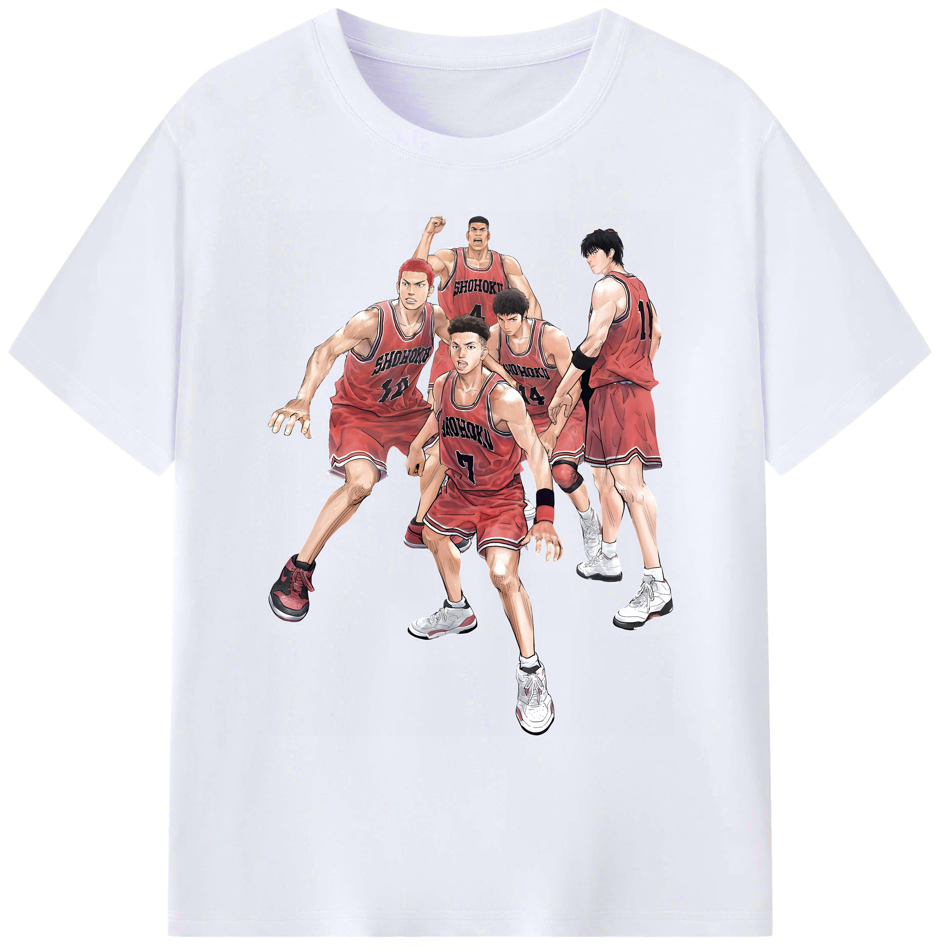 （画像用） SLAM DUNK／スラムダンク 綿100％ メンズ半袖Tシャツ｜肌触りやわらか＆通気性