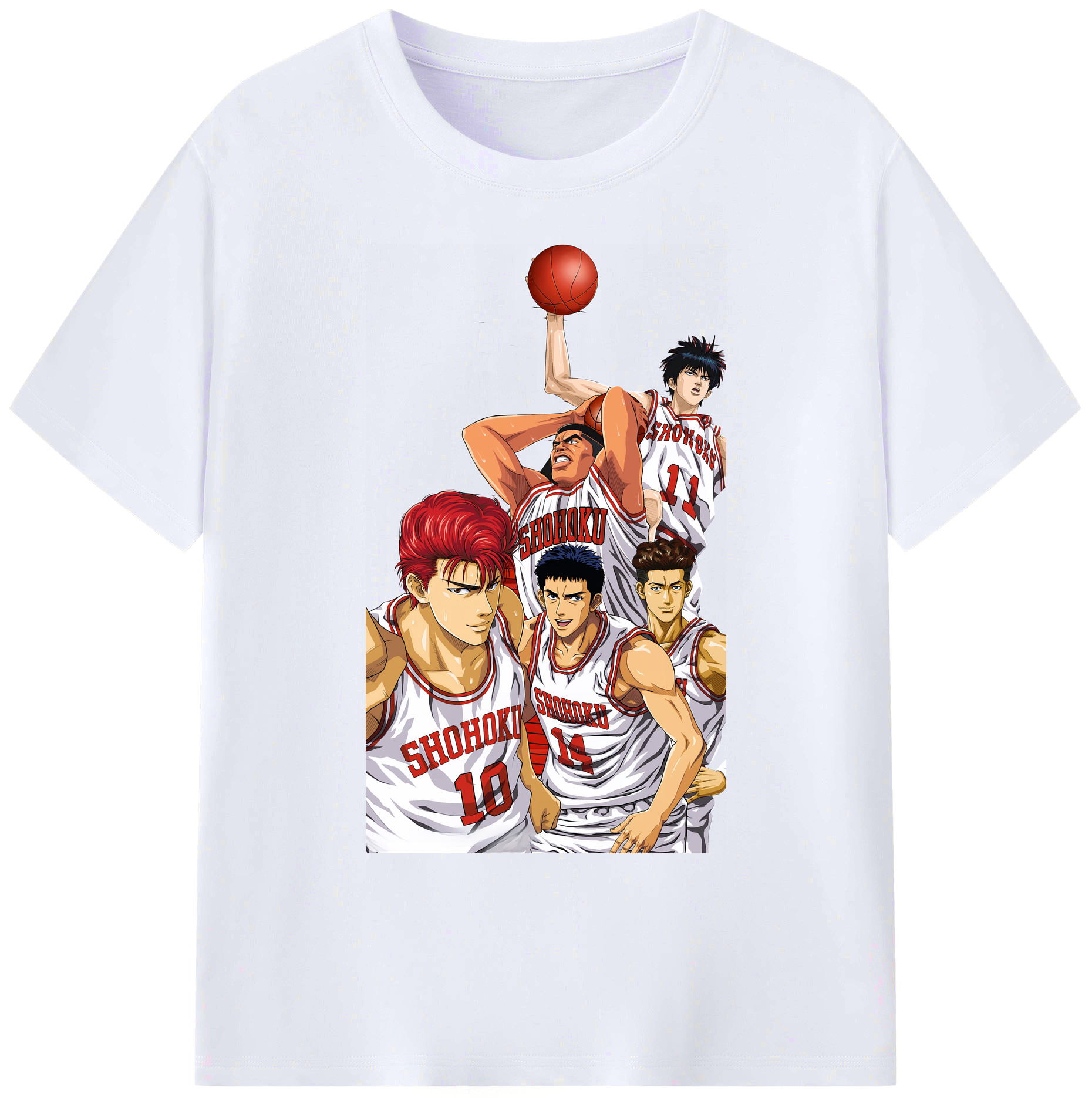 （画像用） SLAM DUNK／スラムダンク 綿100％ メンズ半袖Tシャツ｜肌触りやわらか＆通気性