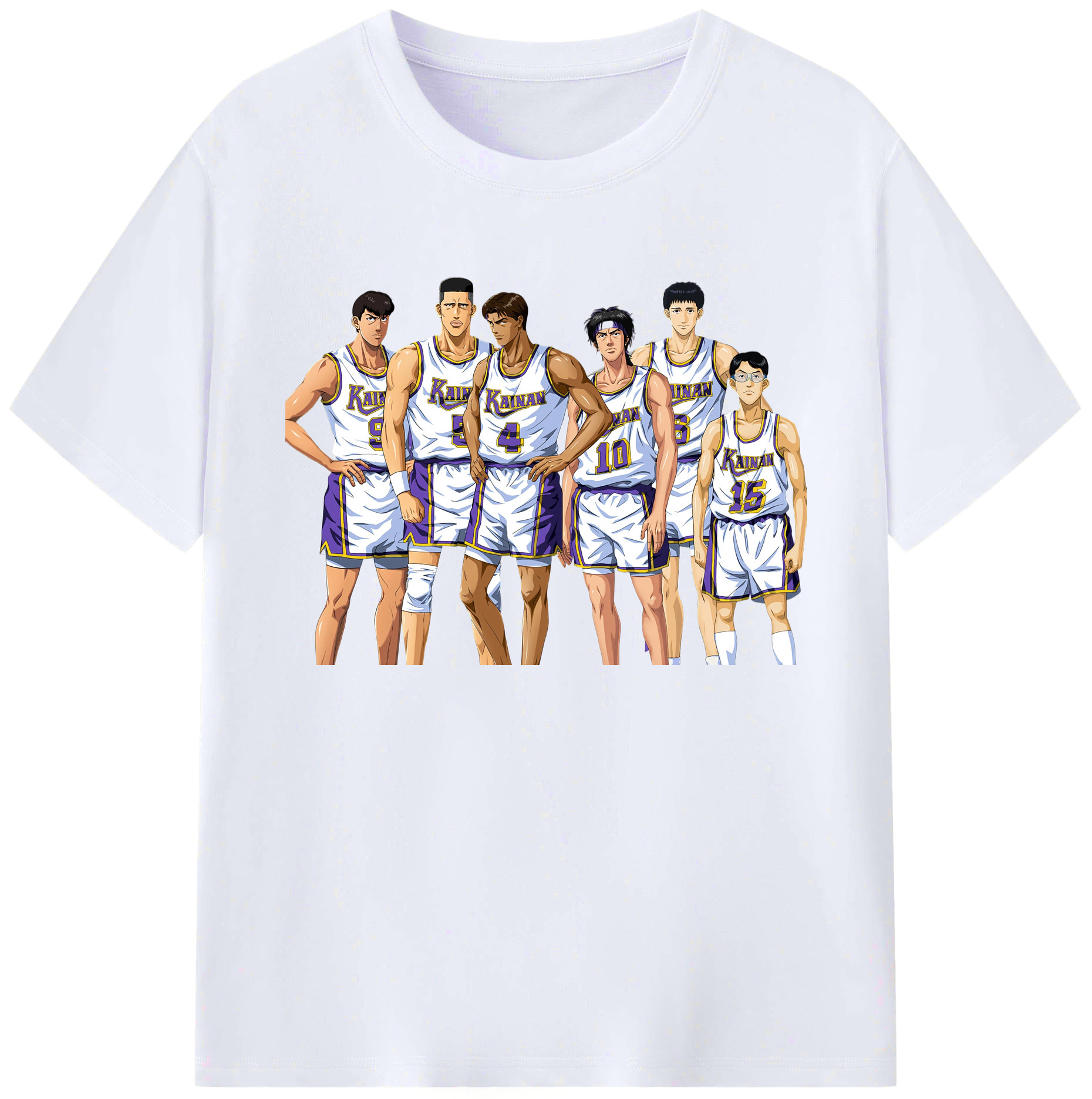 （画像用） SLAM DUNK／スラムダンク 綿100％ メンズ半袖Tシャツ｜肌触りやわらか＆通気性