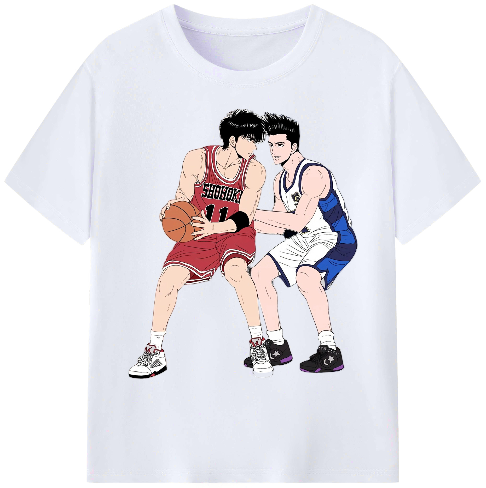 （画像用） SLAM DUNK／スラムダンク 綿100％ メンズ半袖Tシャツ｜肌触りやわらか＆通気性