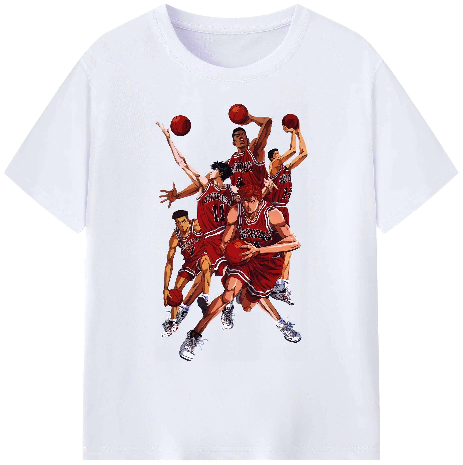 （画像用） SLAM DUNK／スラムダンク 綿100％ メンズ半袖Tシャツ｜肌触りやわらか＆通気性
