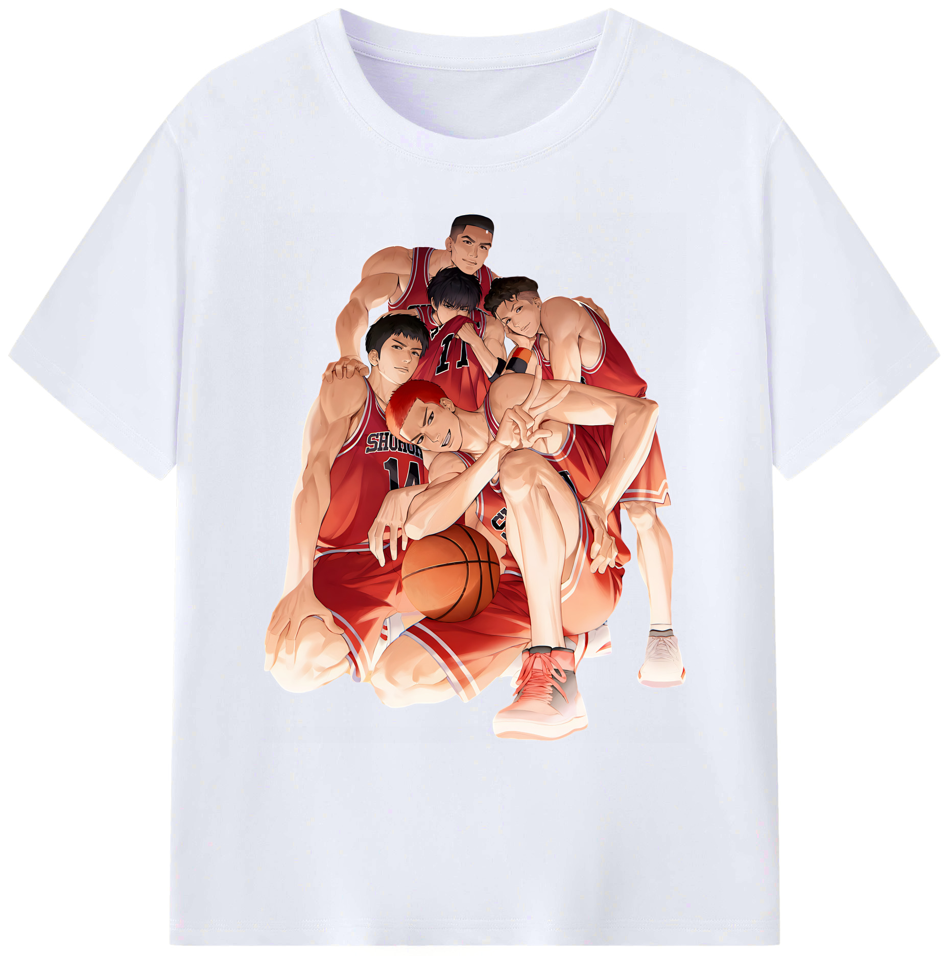 （画像用） SLAM DUNK／スラムダンク 綿100％ メンズ半袖Tシャツ｜肌触りやわらか＆通気性