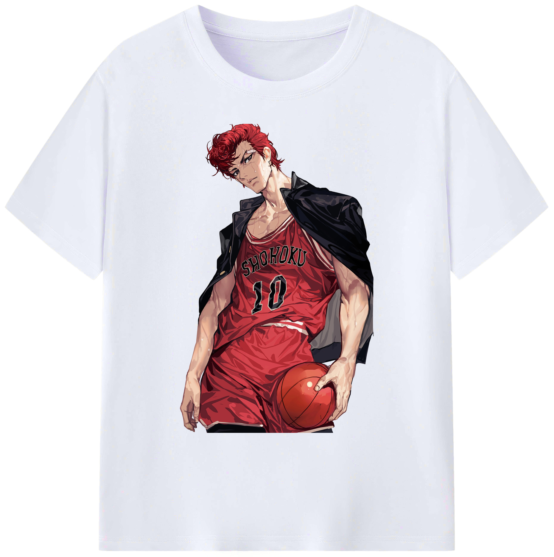 （画像用） SLAM DUNK／スラムダンク 綿100％ メンズ半袖Tシャツ｜肌触りやわらか＆通気性