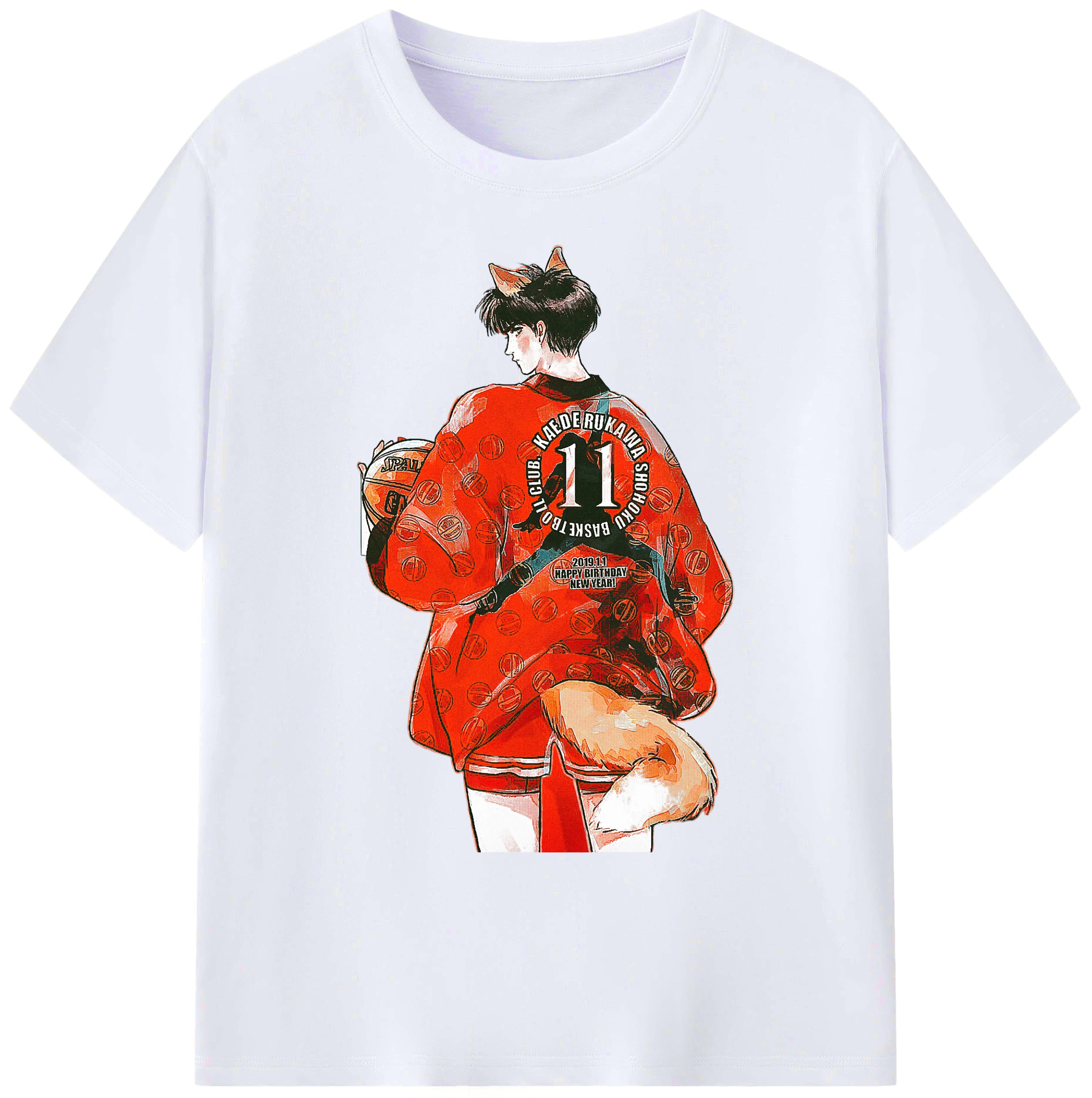 （画像用） SLAM DUNK／スラムダンク 綿100％ メンズ半袖Tシャツ｜肌触りやわらか＆通気性