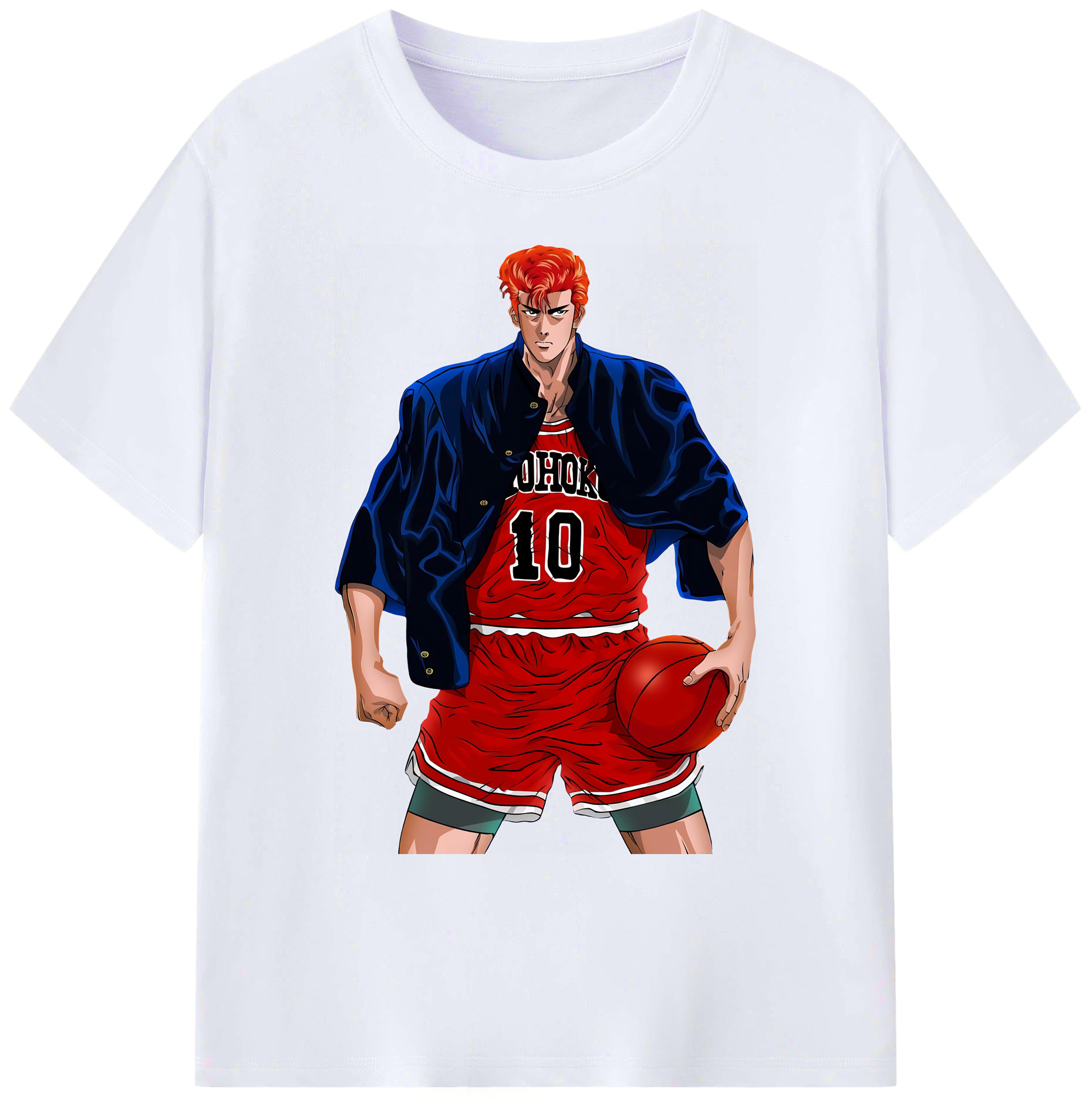 （画像用） SLAM DUNK／スラムダンク 綿100％ メンズ半袖Tシャツ｜肌触りやわらか＆通気性