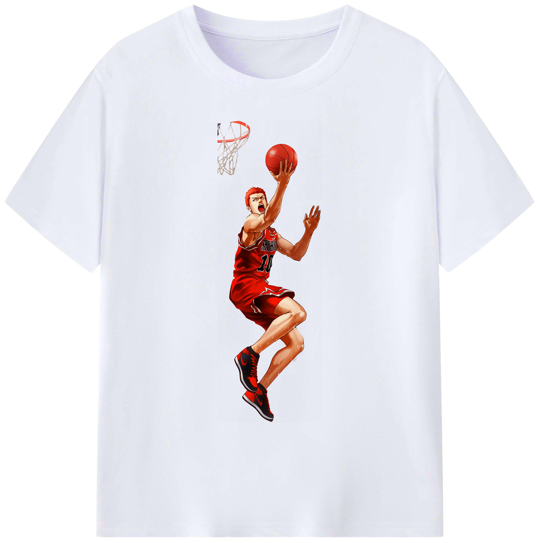 （画像用） SLAM DUNK／スラムダンク 綿100％ メンズ半袖Tシャツ｜肌触りやわらか＆通気性