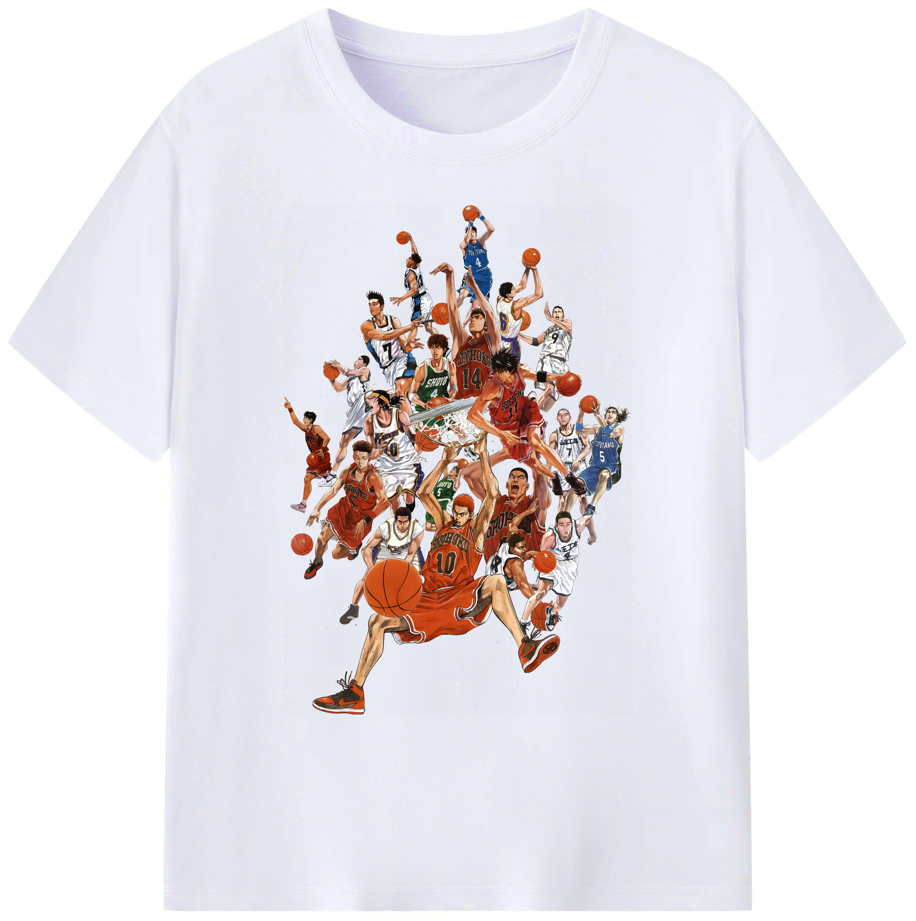 （画像用） SLAM DUNK／スラムダンク 綿100％ メンズ半袖Tシャツ｜肌触りやわらか＆通気性