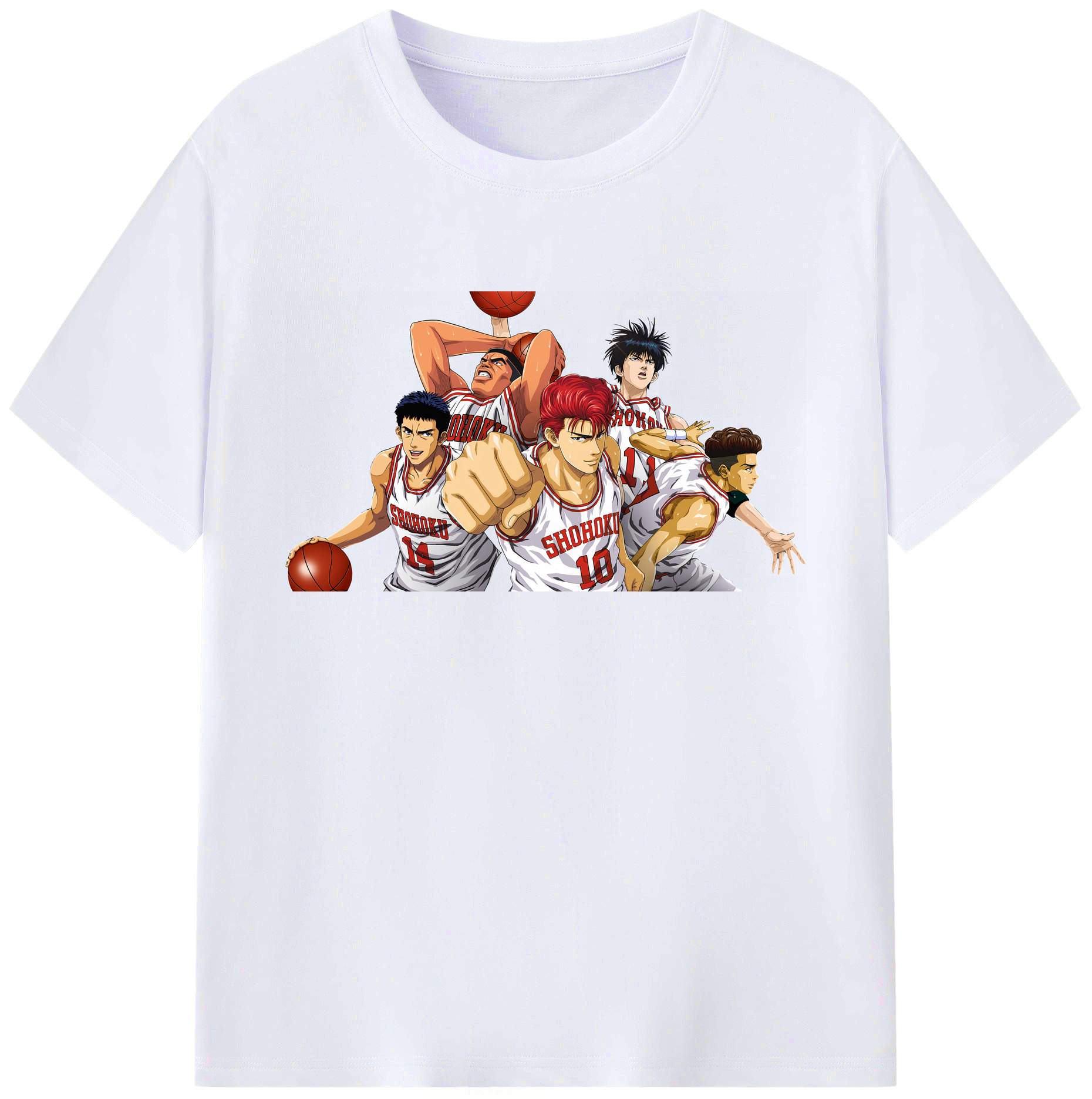 （画像用） SLAM DUNK／スラムダンク 綿100％ メンズ半袖Tシャツ｜肌触りやわらか＆通気性