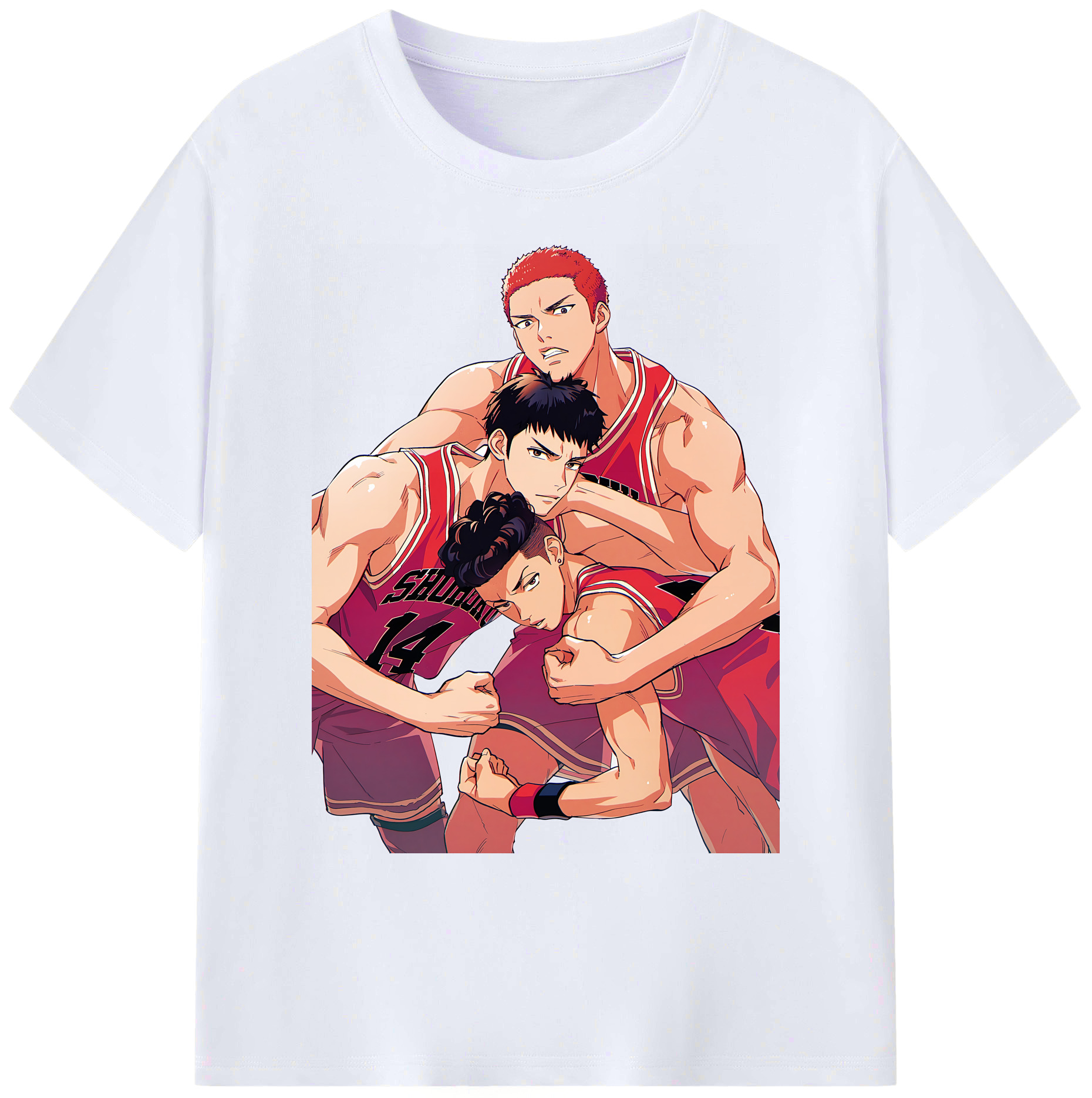 （画像用） SLAM DUNK／スラムダンク 綿100％ メンズ半袖Tシャツ｜肌触りやわらか＆通気性