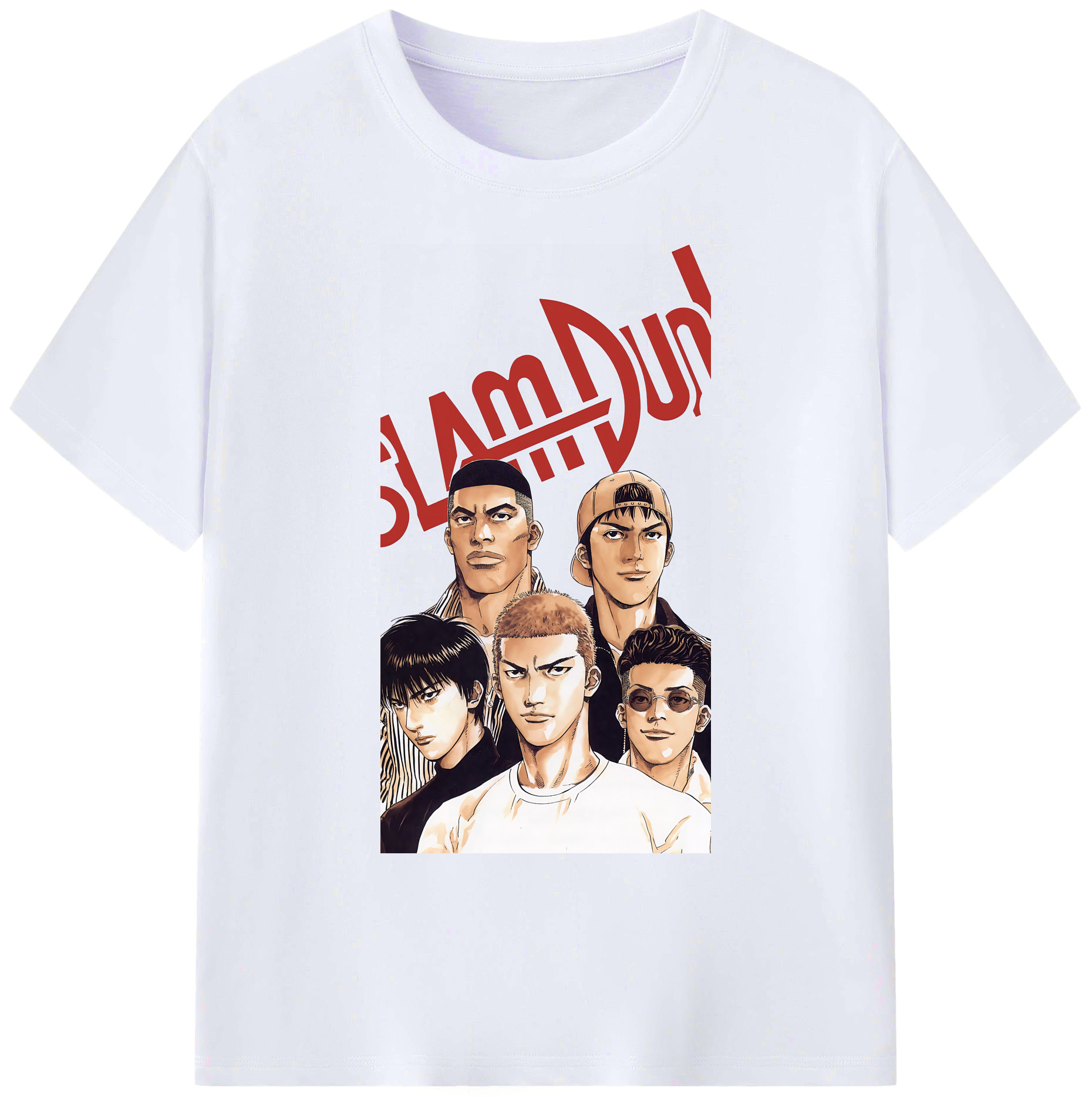 （画像用） SLAM DUNK／スラムダンク 綿100％ メンズ半袖Tシャツ｜肌触りやわらか＆通気性