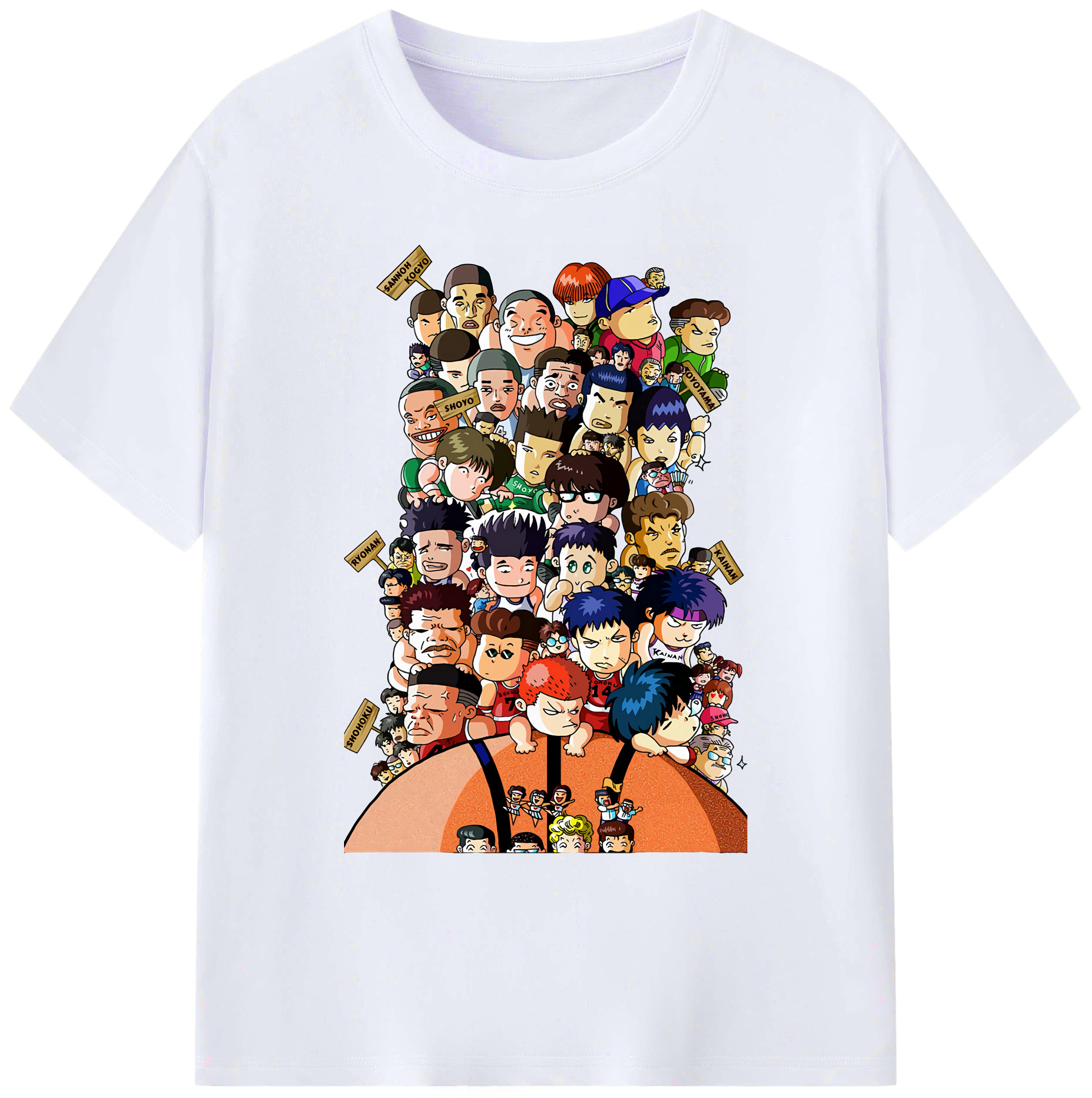 （画像用） SLAM DUNK／スラムダンク 綿100％ メンズ半袖Tシャツ｜肌触りやわらか＆通気性