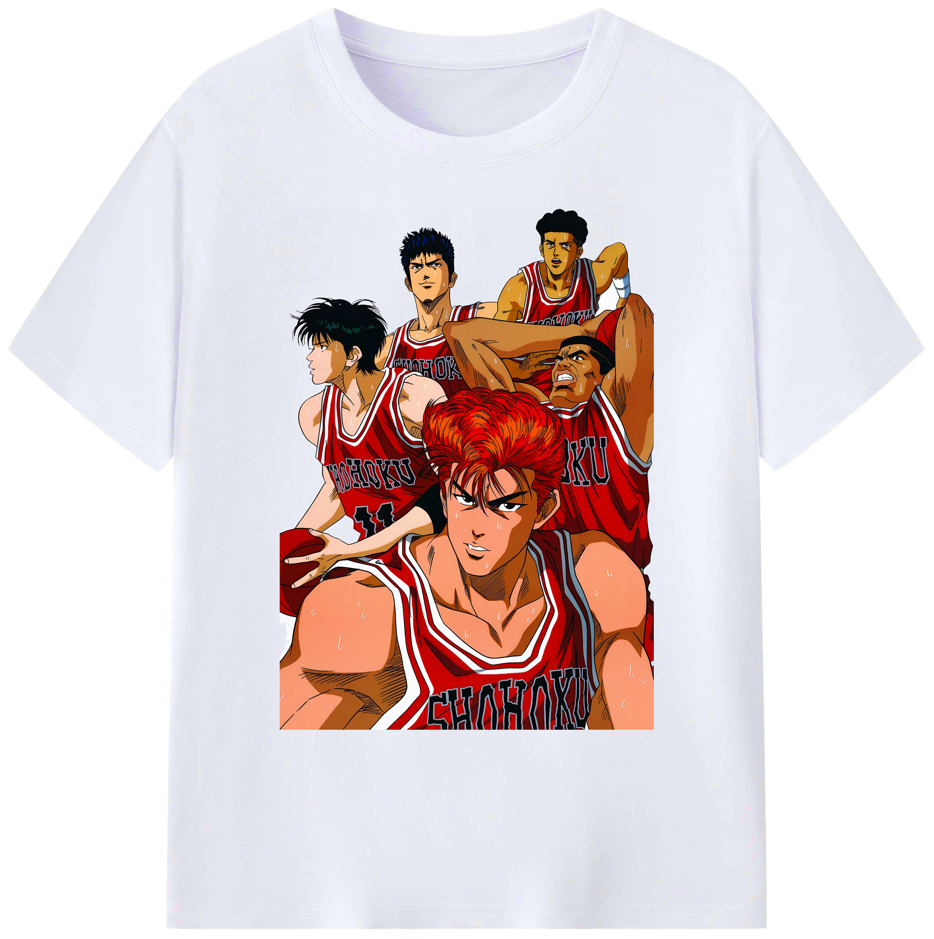 （画像用） SLAM DUNK／スラムダンク 綿100％ メンズ半袖Tシャツ｜肌触りやわらか＆通気性