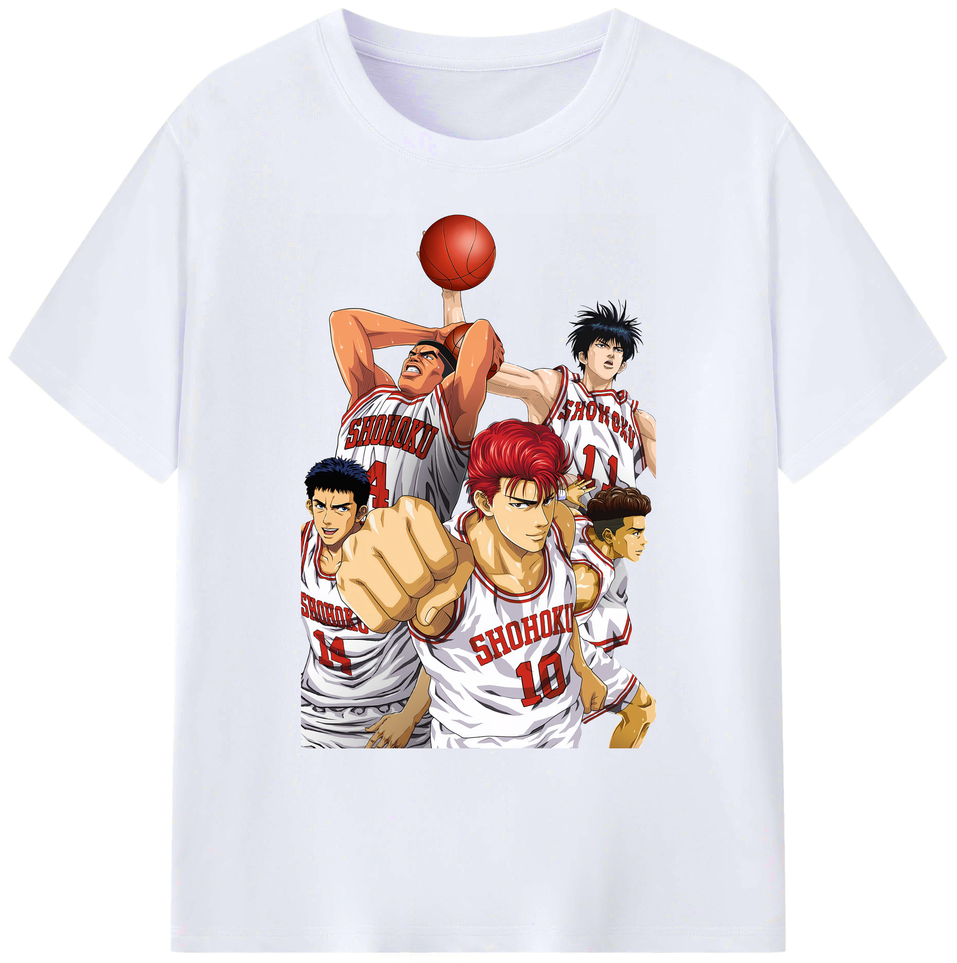 （画像用） SLAM DUNK／スラムダンク 綿100％ メンズ半袖Tシャツ｜肌触りやわらか＆通気性