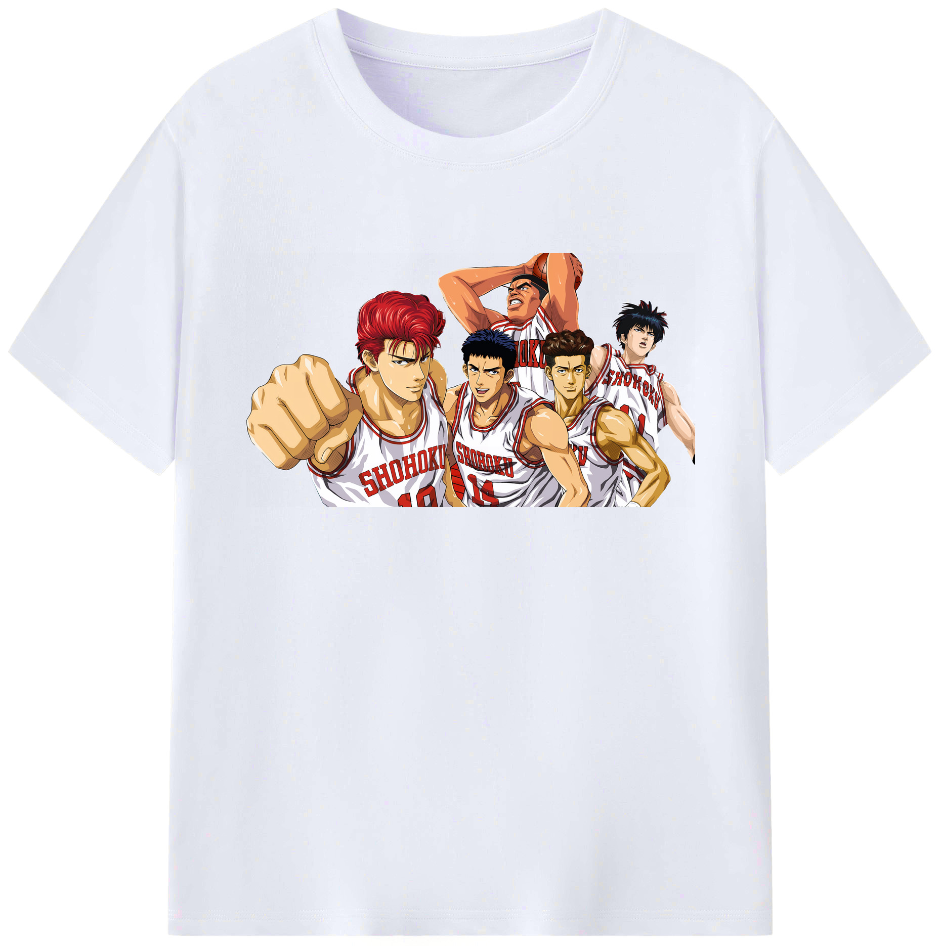（画像用） SLAM DUNK／スラムダンク 綿100％ メンズ半袖Tシャツ｜肌触りやわらか＆通気性