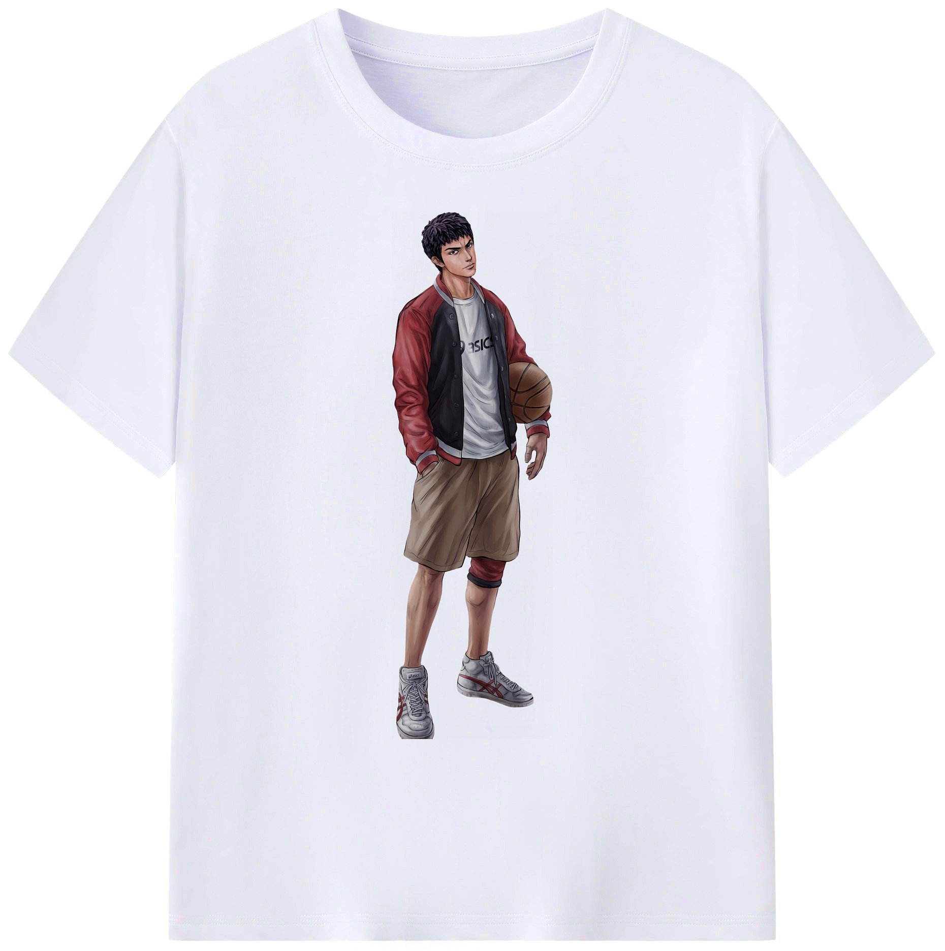 （画像用） SLAM DUNK／スラムダンク 綿100％ メンズ半袖Tシャツ｜肌触りやわらか＆通気性