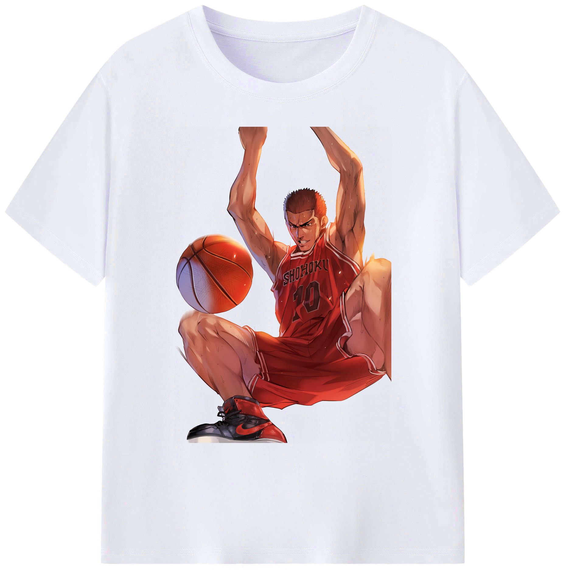 （画像用） SLAM DUNK／スラムダンク 綿100％ メンズ半袖Tシャツ｜肌触りやわらか＆通気性