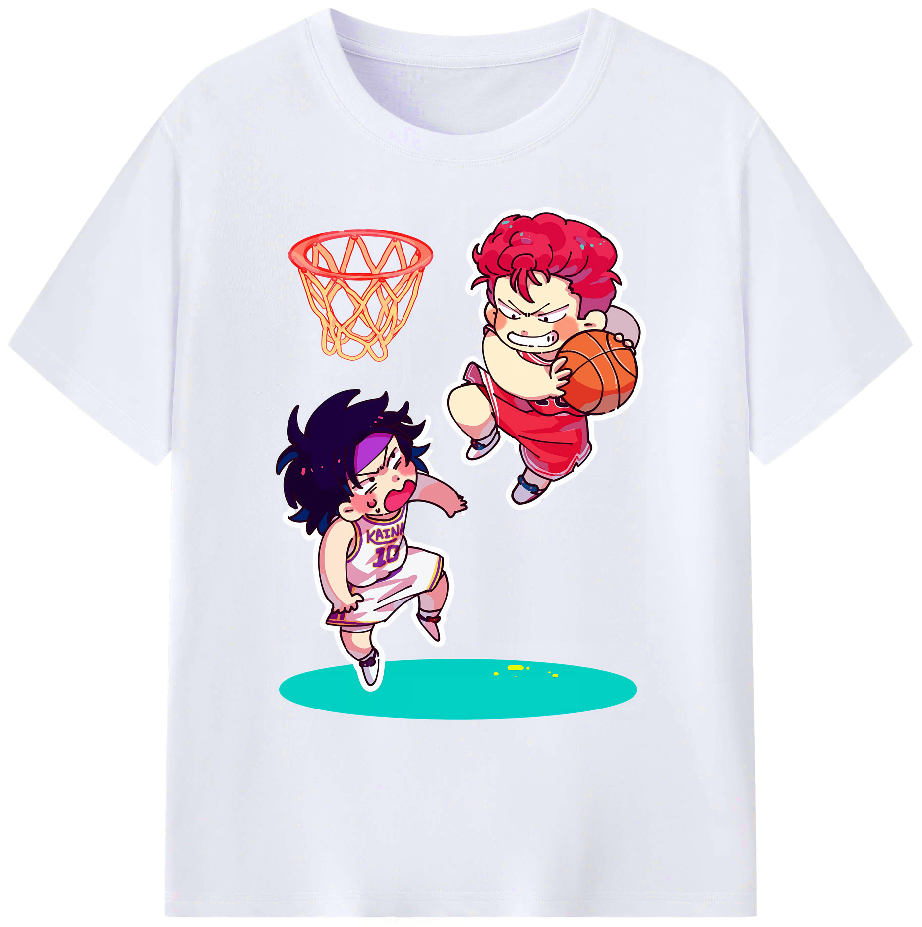 （画像用） SLAM DUNK／スラムダンク 綿100％ メンズ半袖Tシャツ｜肌触りやわらか＆通気性